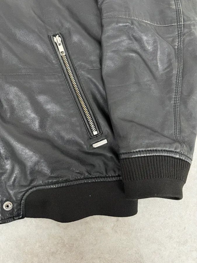 Diesel 2000s Diesel Black Mafia Leather Hooded Jacket Size US M / EU 48-50 / 2 - 8 Thumbnail