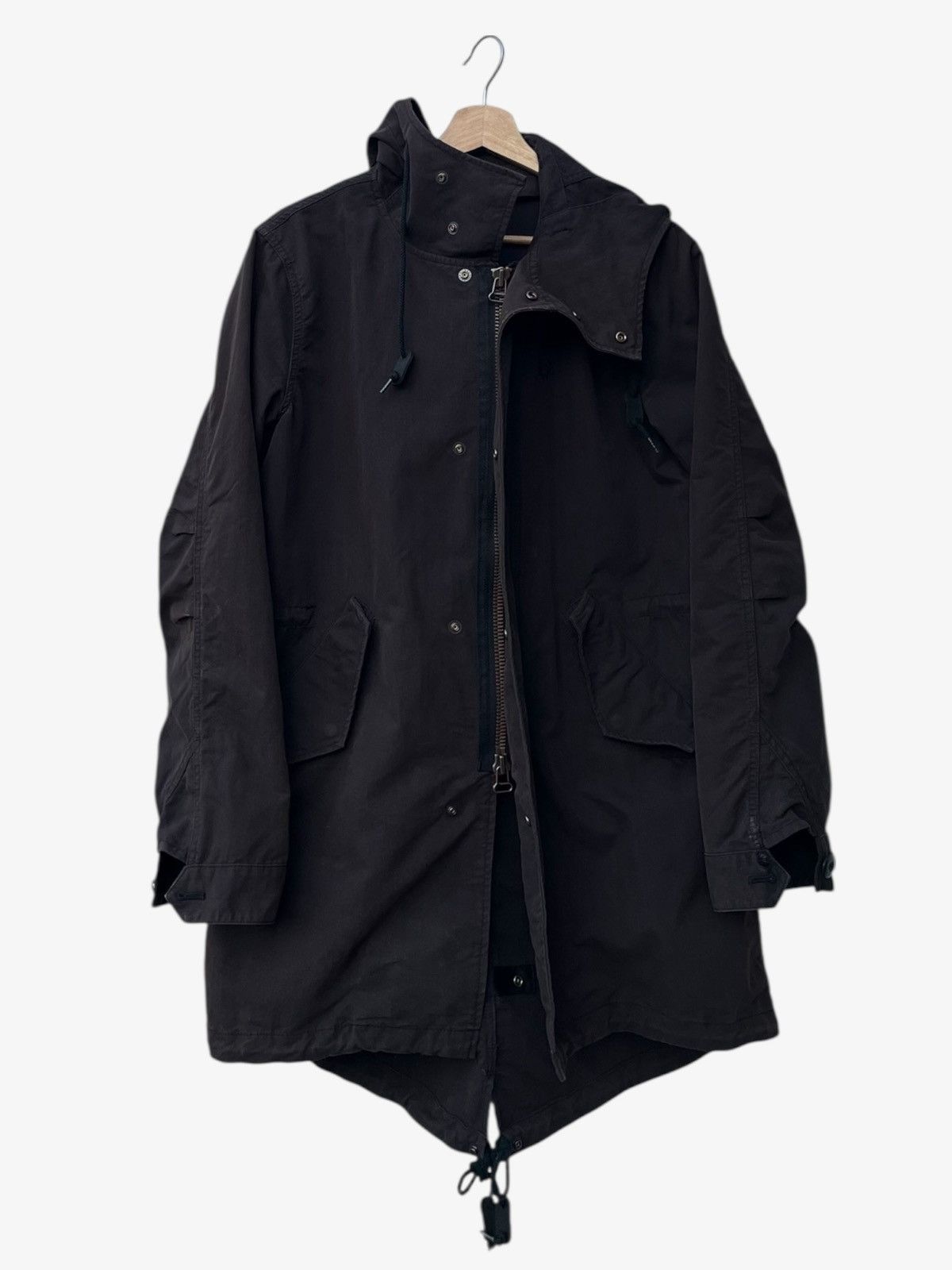 Fred Perry Faded Black Fred Perry Japan Cotton Blend Fishtail Parka Size US XS / EU 42 / 0 - 3 Thumbnail