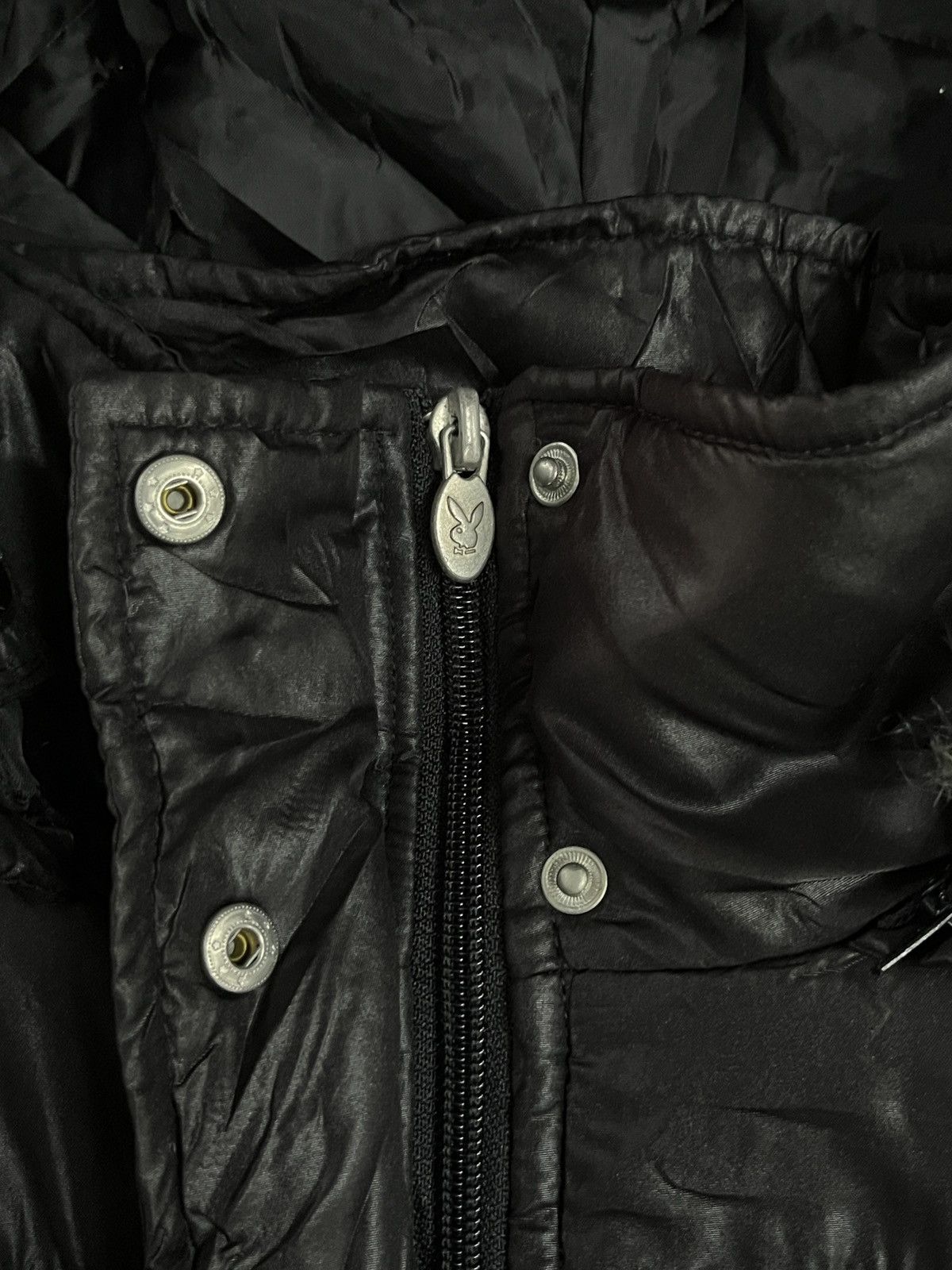 If Six Was Nine Vintage Playboy x Supreme Style Nylon Fur Jacket Size US L / EU 52-54 / 3 - 12 Thumbnail