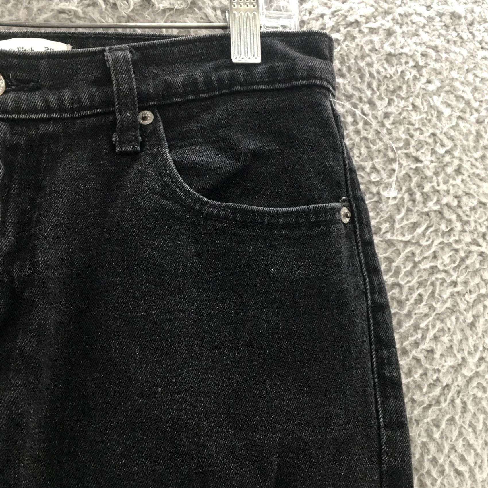 Abercrombie & Fitch Abercrombie & Fitch Skinny Jeans Womens High Rise Black Denim 30x25 Size 28" / US 6 / IT 42 - 5 Thumbnail