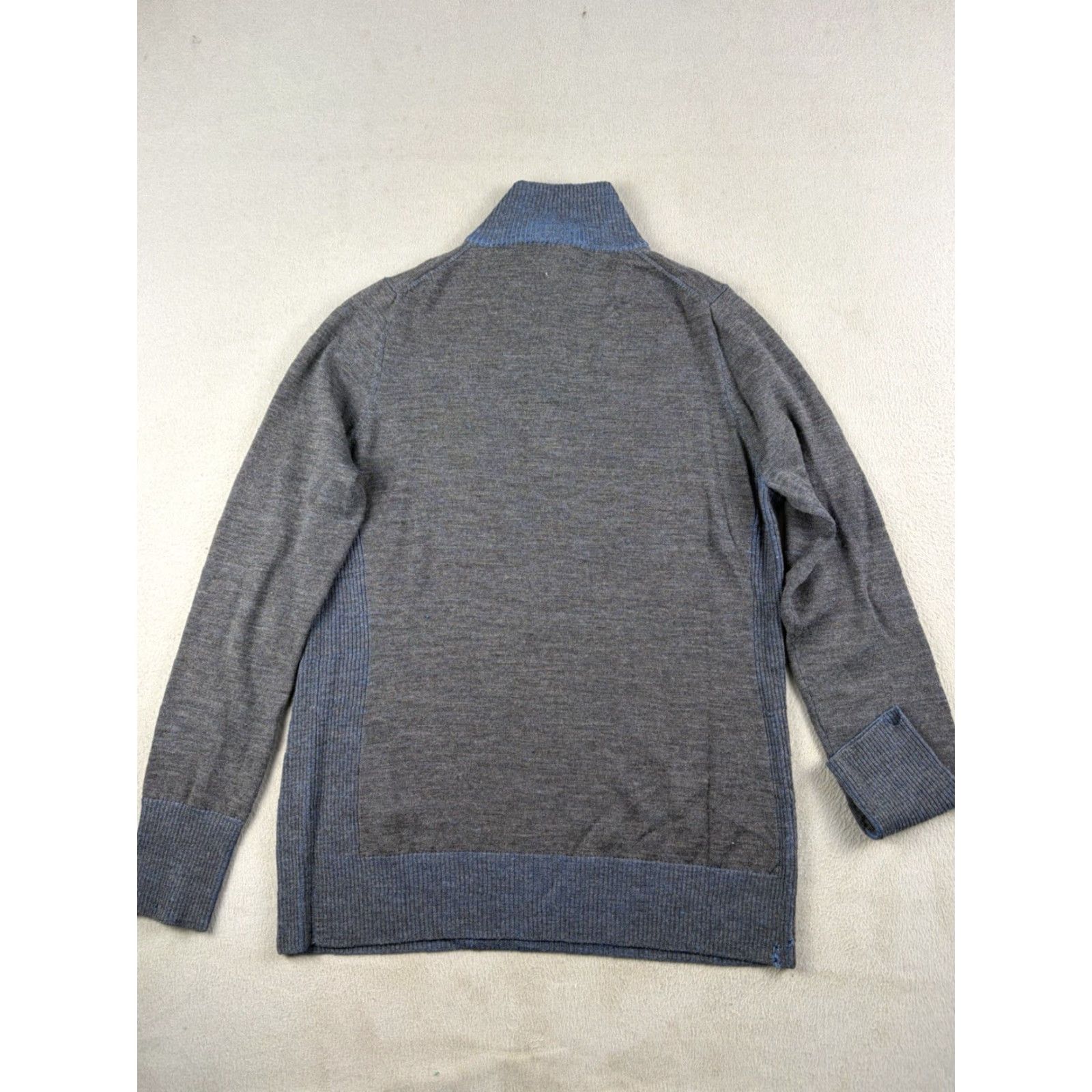 Patagonia Patagonia Sweater Women’s XL Gray Merino Wool Quarter Zip Mock Neck Long Sleeve Zipper Pullover Outdoor Striped Size XL / US 12-14 / IT 48-50 - 7 Thumbnail