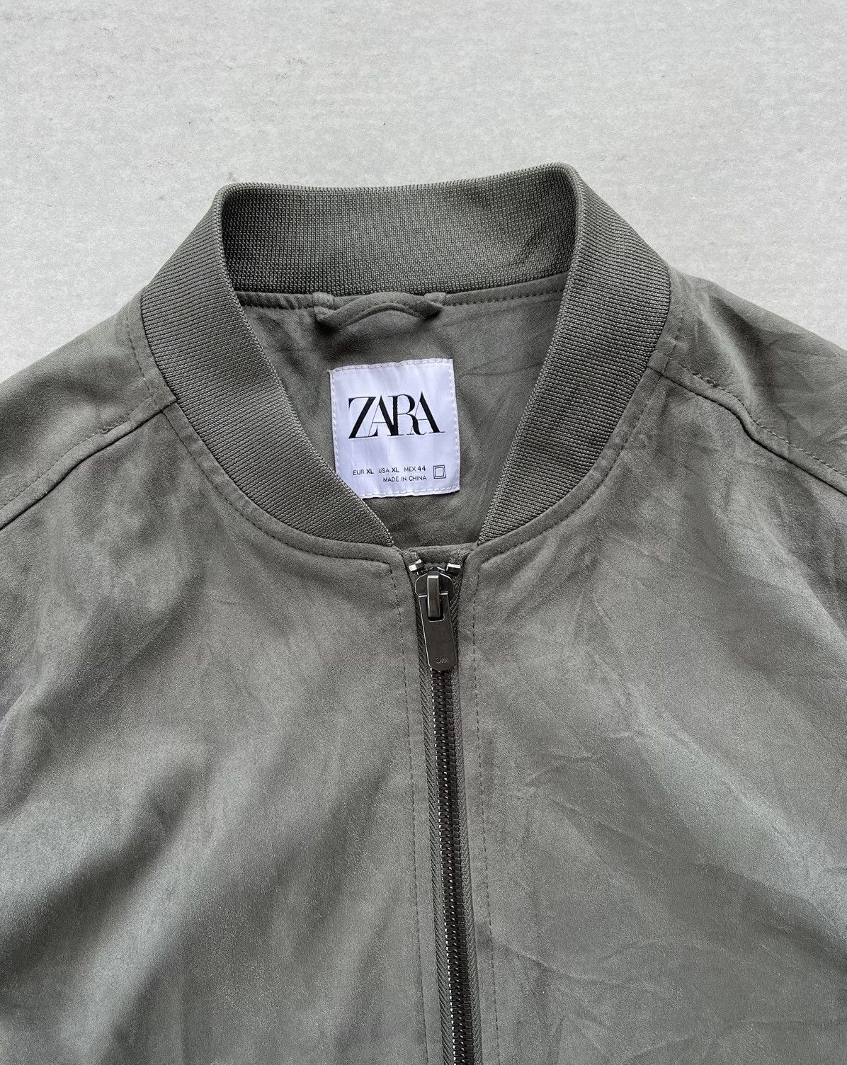 Rhude × Zara Zara Men's Oversized Suede Bomber Jacket Size US XL / EU 56 / 4 - 4 Thumbnail