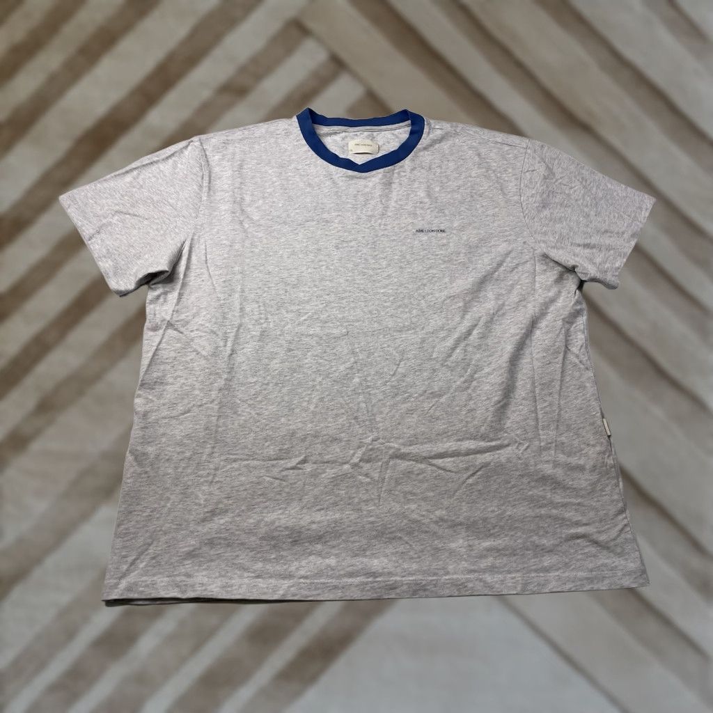 Aime Leon Dore Aime Leon Dore ALD Marina Ringer Collar Tee Silver Mix Gray XL T-Shirt Mens Limited Edition 90s Designer Hip Hop City Retro All Seasons Size US XL / EU 56 / 4 - 1 Thumbnail