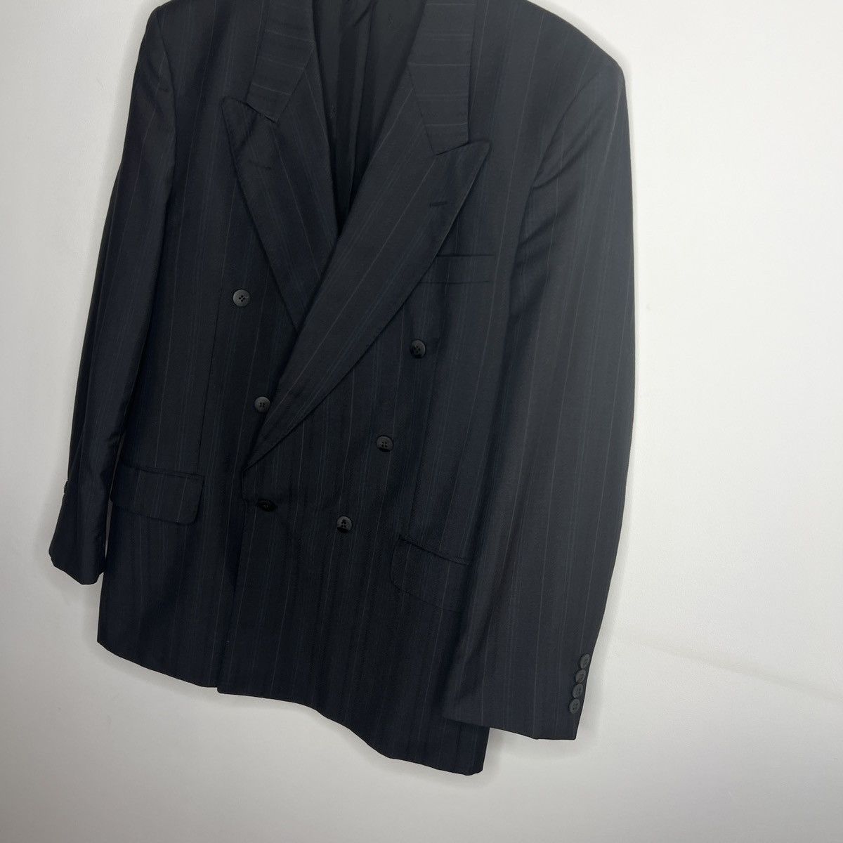 Yves Saint Laurent 90S VINTAGE YSL POUR HOMME DOUBLE BREASTED BLAZER SUIT Size 42R - 2 Thumbnail