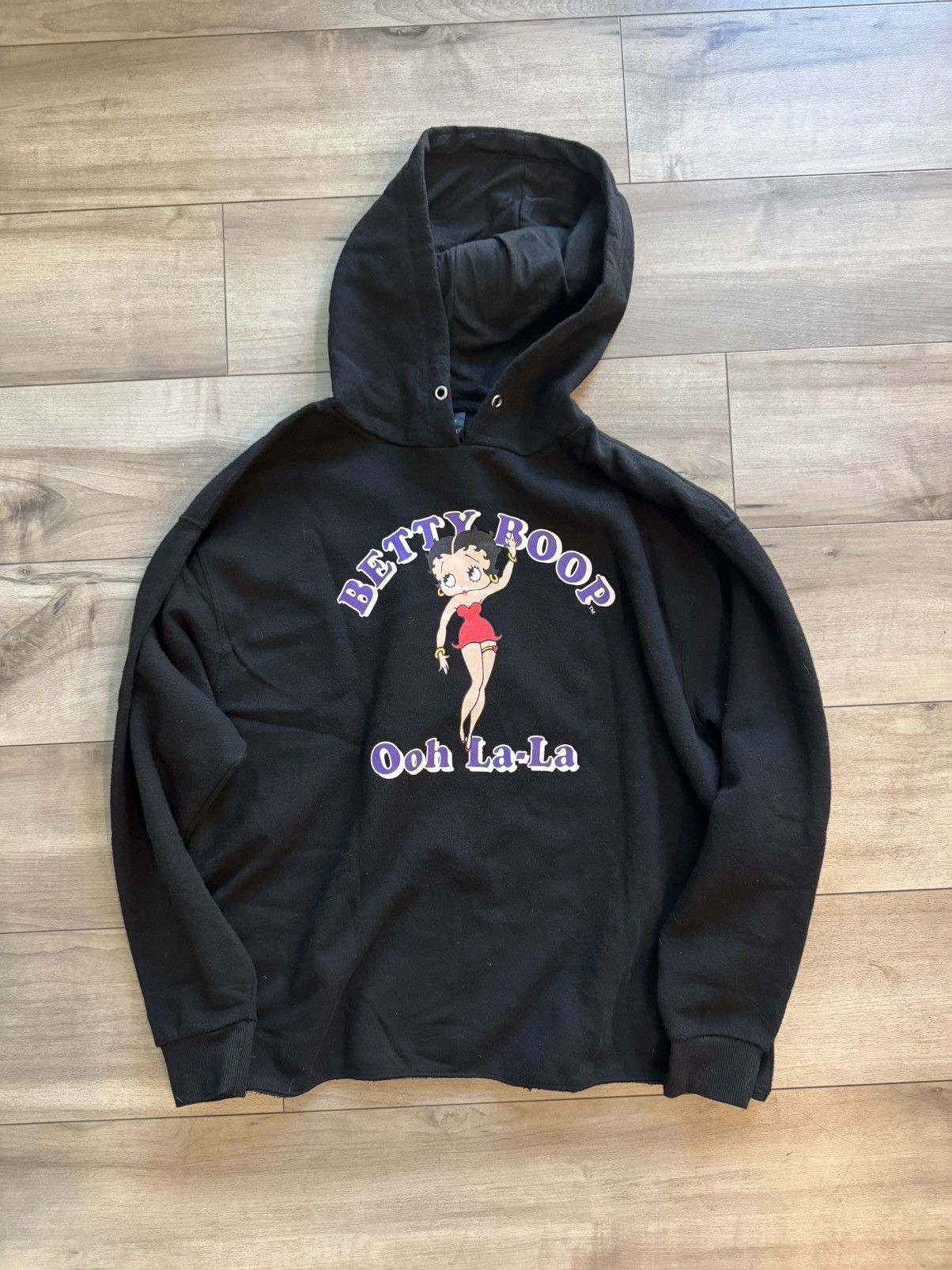 Japanese Brand Vintage Betty boop cropped hoodie Size US XL / EU 56 / 4 - 1 Thumbnail
