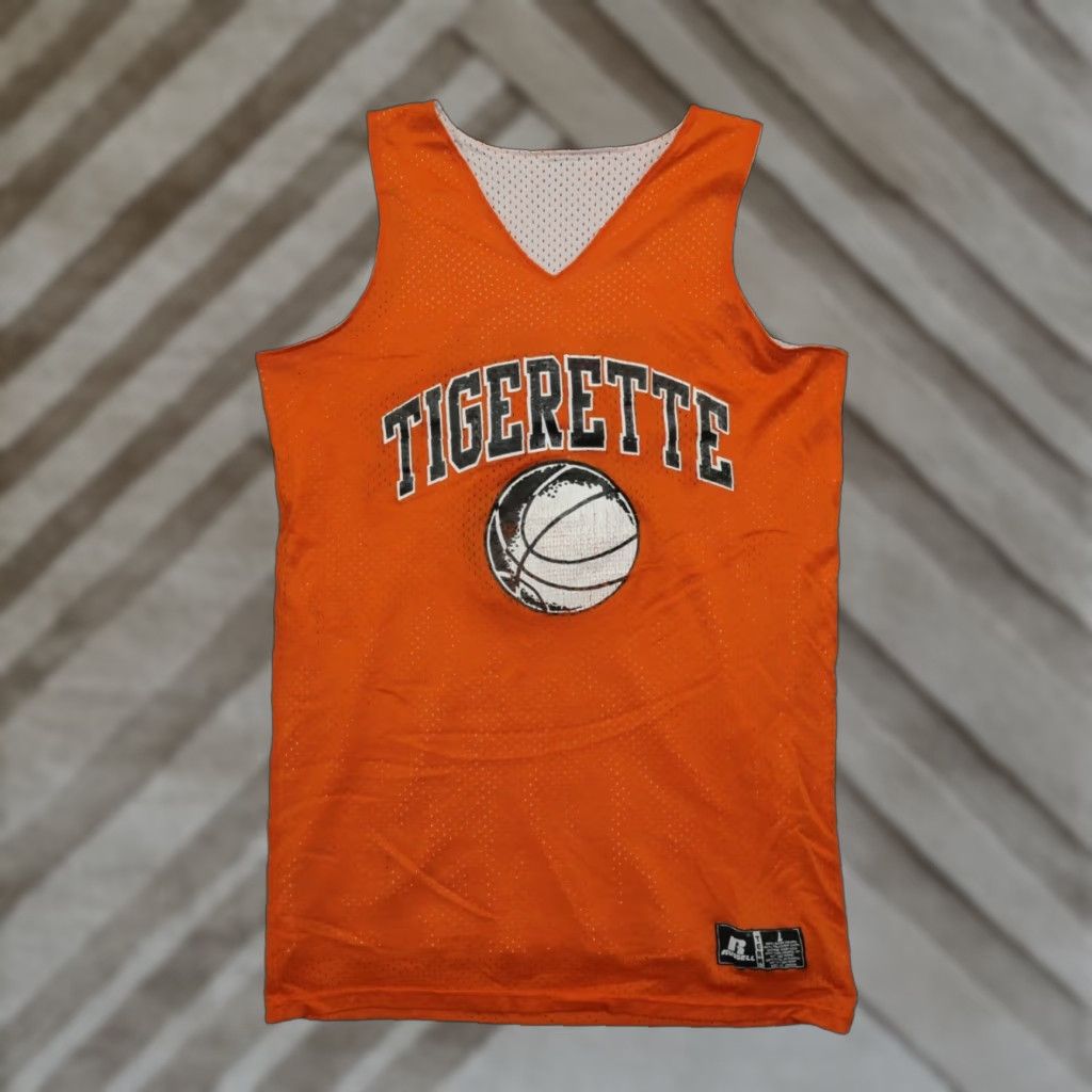 Russell Athletic VINTAGE Russell Athletic Basketball Jersey Womens L Reversible Tigerette 90s Kangaroo Size L / US 10 / IT 46 - 1 Thumbnail