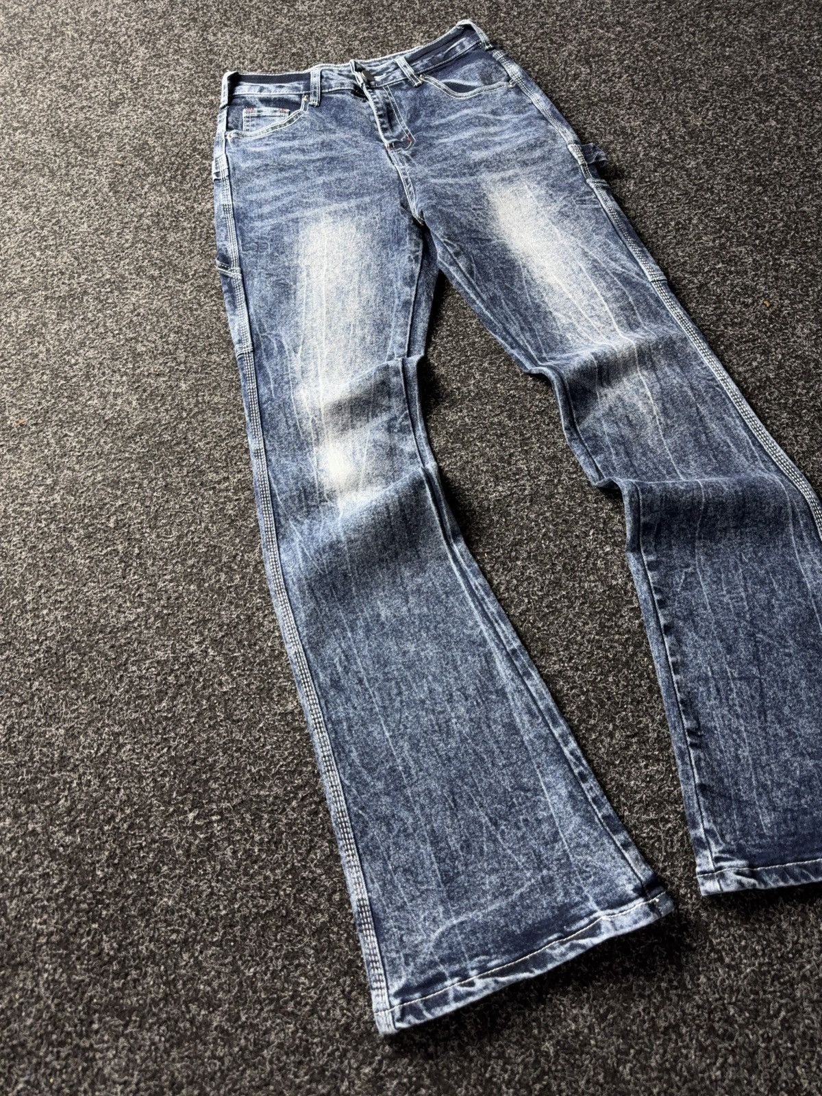 Japanese Brand × Vintage Vintage 90s Low Waist Flare Jeans Y2K Japanese Vibe Size 27" / US 4 / IT 40 - 2 Thumbnail