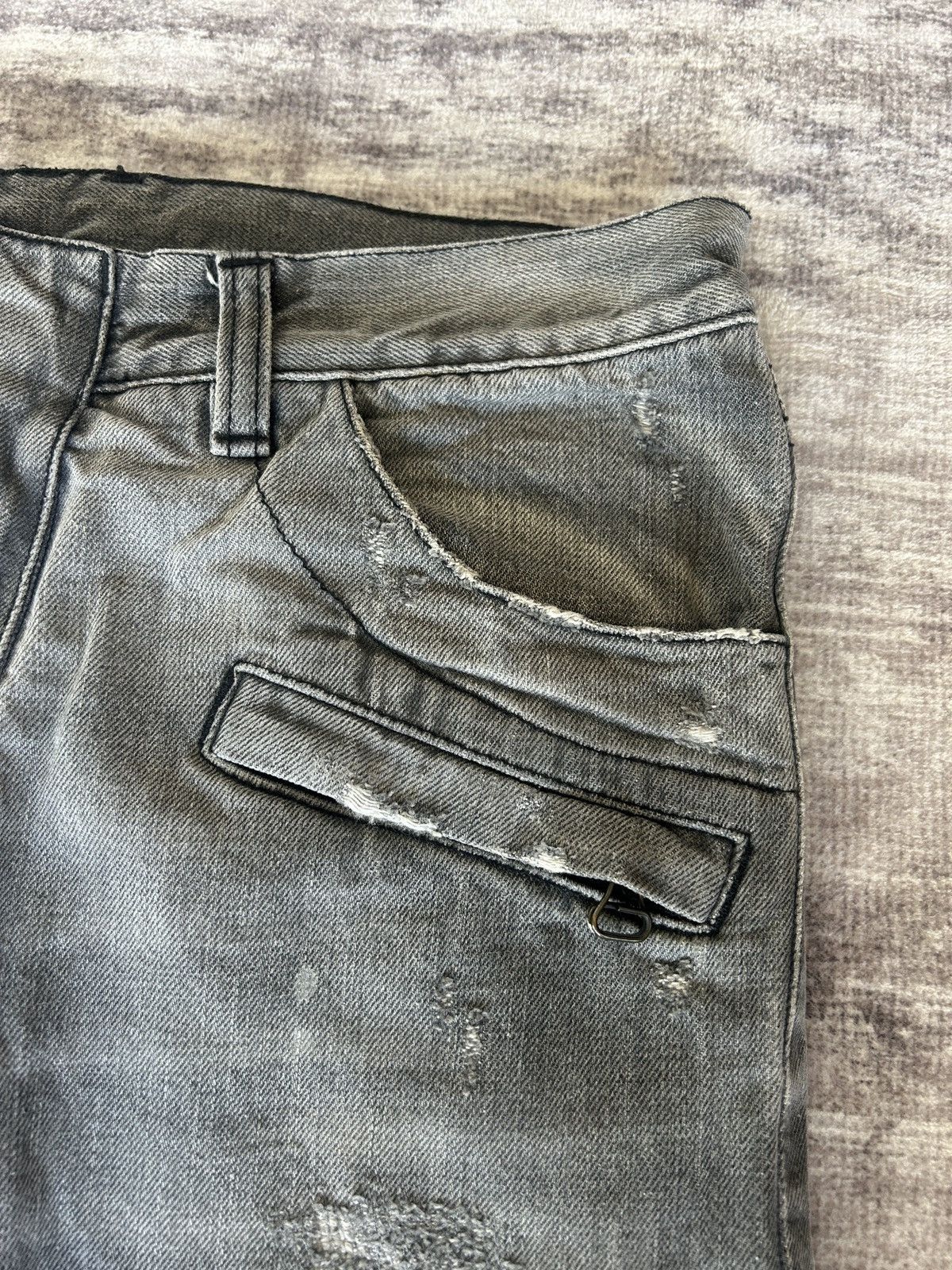 Balmain Christophe Decarnin Biker Jeans Size US 31 - 10 Thumbnail
