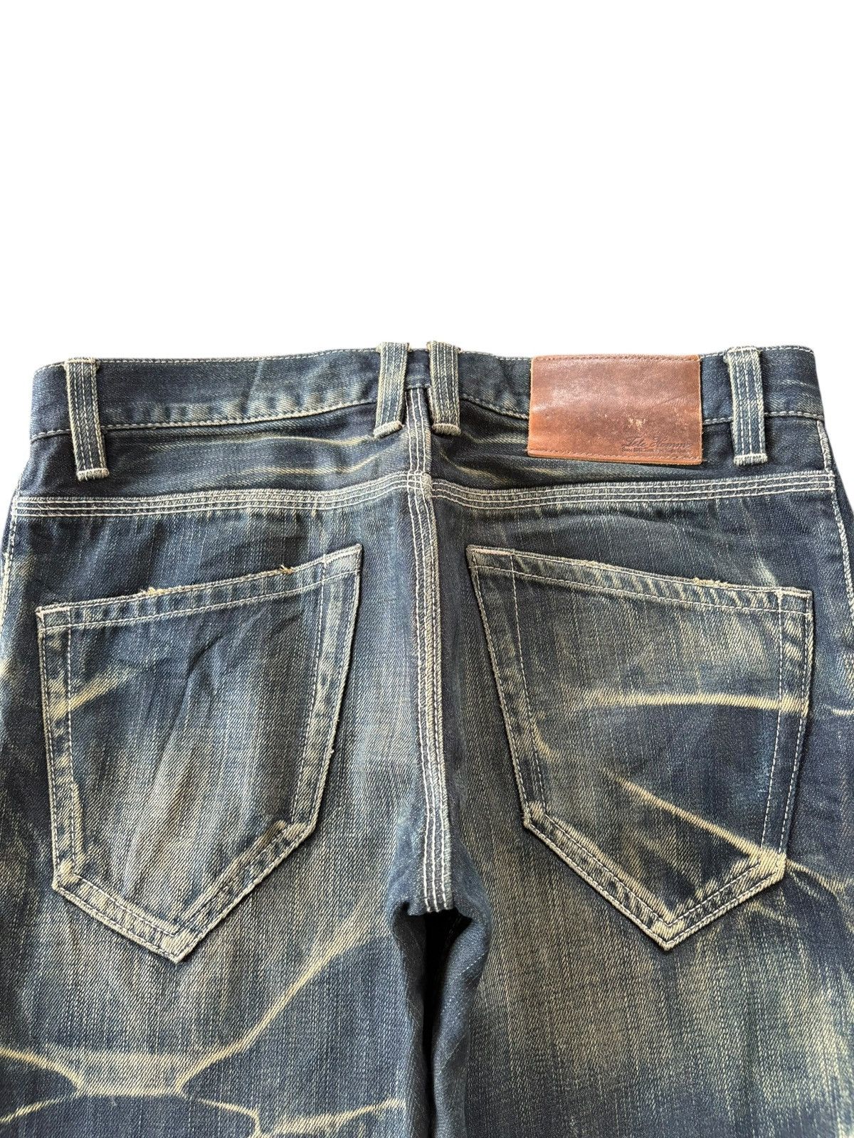 Tete Homme Vintage Tete Homme Rusty Mud Wash Distress Flare Jeans Size US 33 - 4 Thumbnail