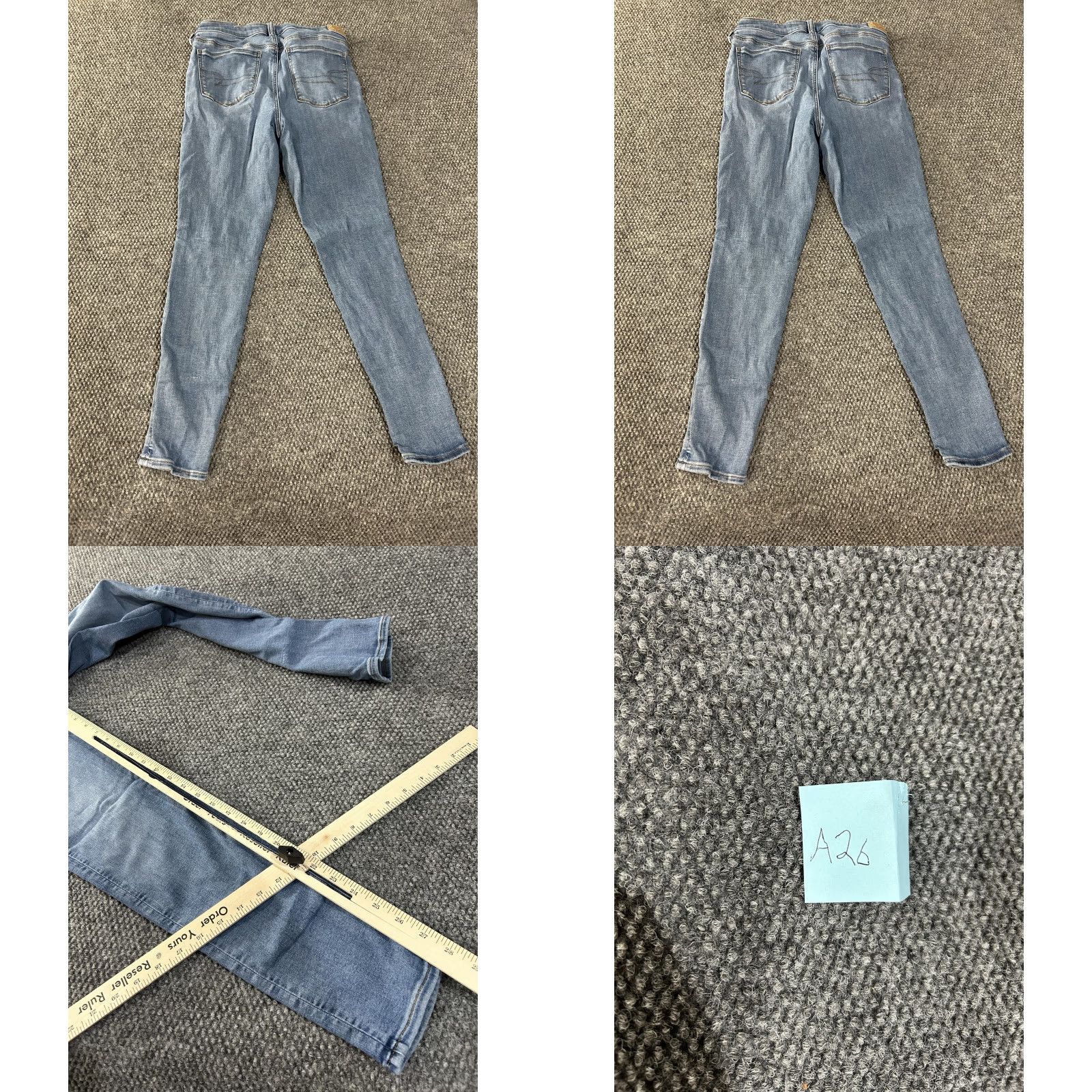 American Eagle Outfitters American Eagle Jeans Women 12 Blue Next Level Stretch Jegging Skinny Denim Size 34" / US 12 / IT 48 - 8 Thumbnail