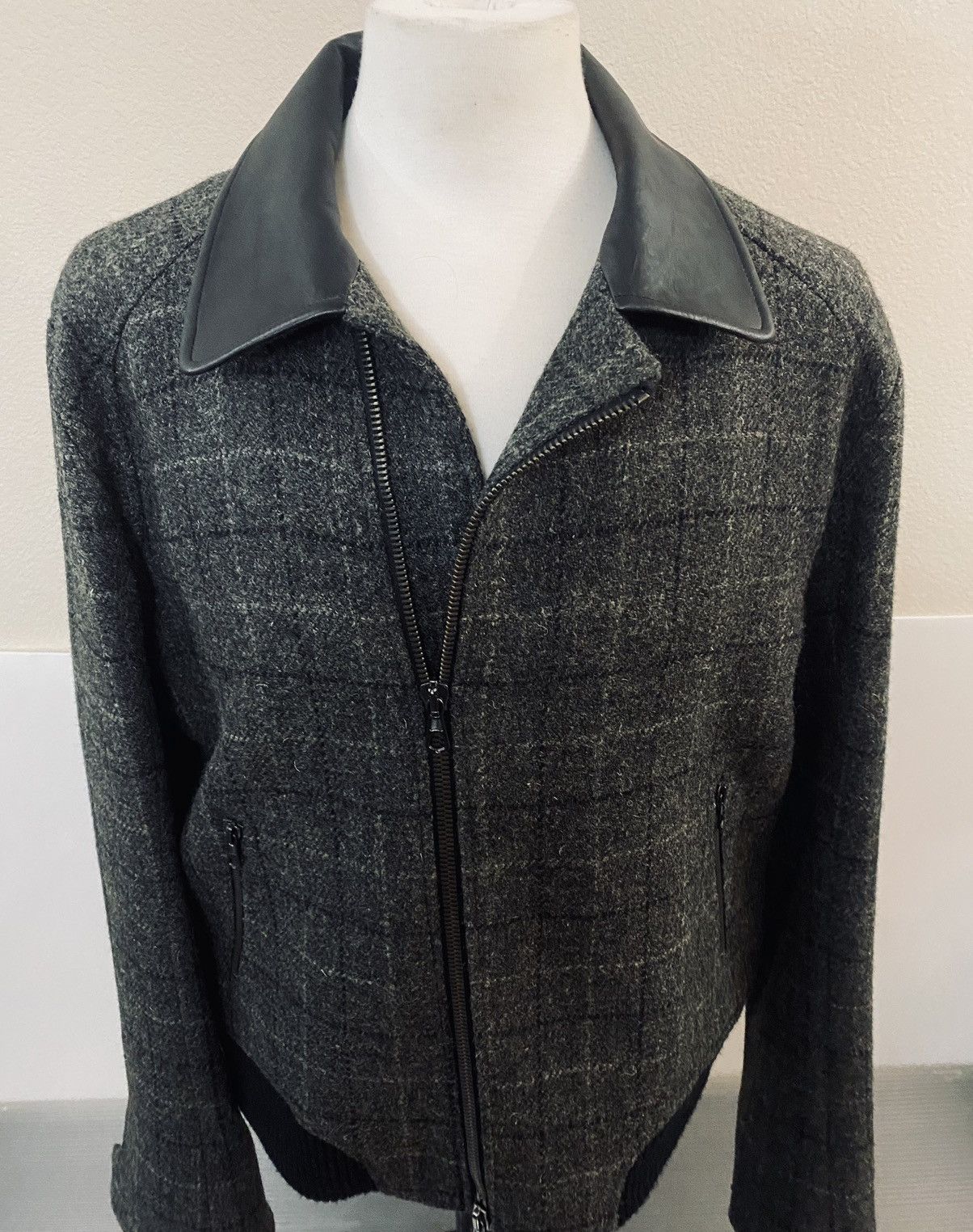 Rag & Bone Rag & Bone 🇺🇸 x Harris tweed wool lambskin B-15 bomber 46 NWT Size US XL / EU 56 / 4 - 8 Thumbnail