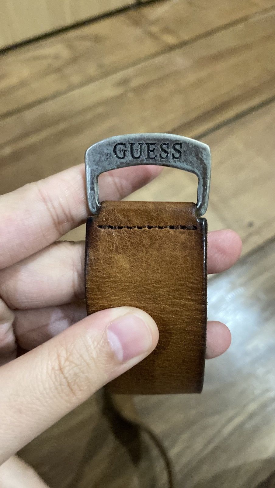 Vintage Y2K vintage belt leather guess Size ONE SIZE - 5 Thumbnail