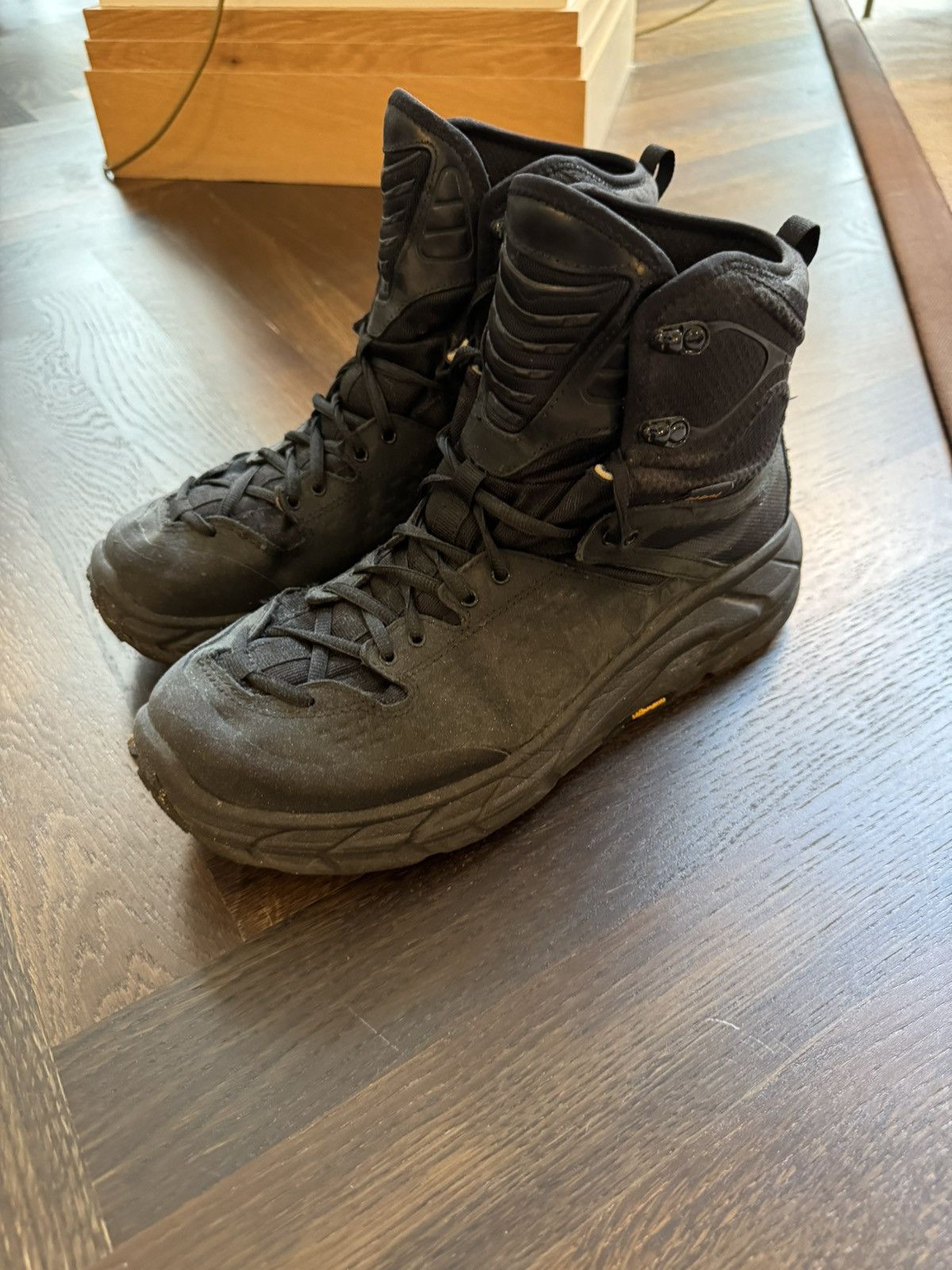 image of Hoka One One Tor Hi Original Edition Shoes in Black, Men's (Size 11)