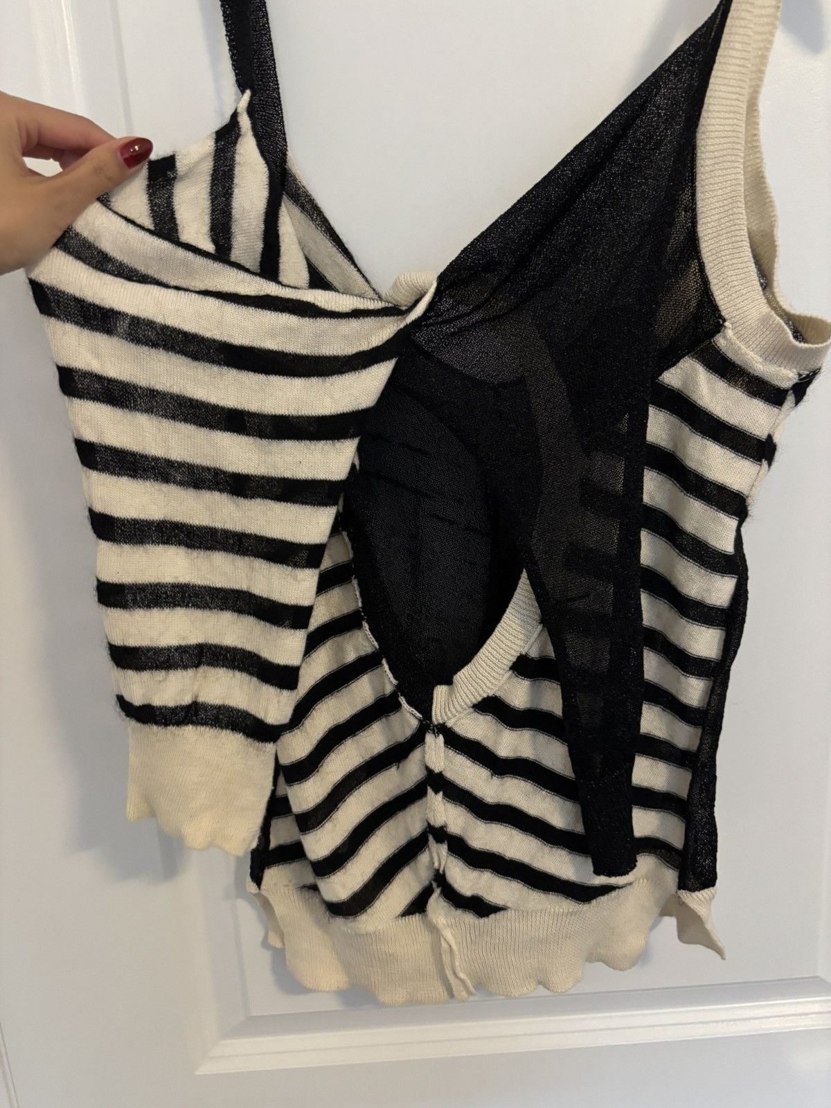Junya Watanabe Junya Watanabe Black & White Striped Top Size M / US 6-8 / IT 42-44 - 4 Thumbnail