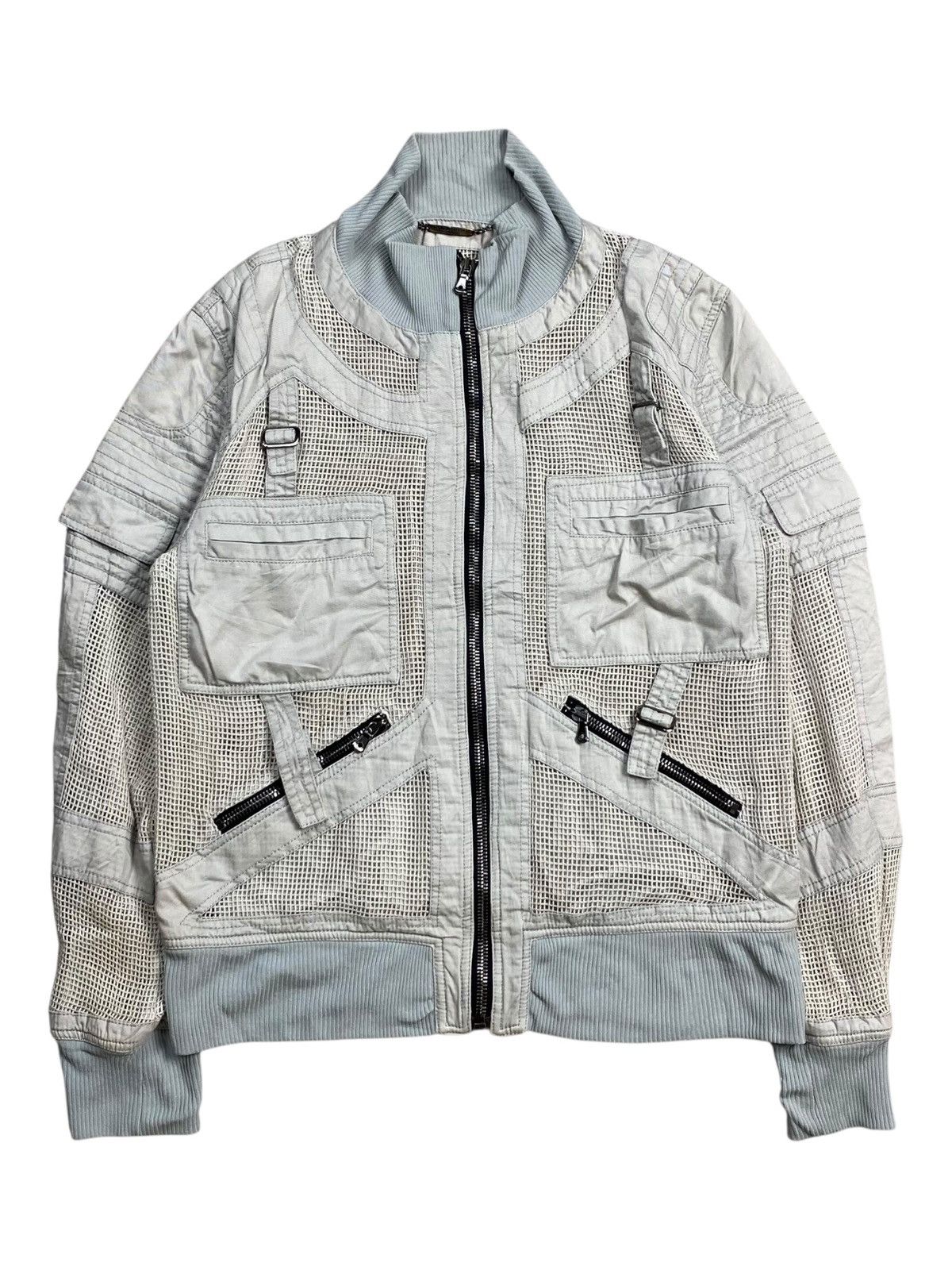 Dolce & Gabbana FW 2007 Dolce & Gabbana Archive Mesh Bondage Bomber Jacket Size US M / EU 48-50 / 2 - 1 Thumbnail