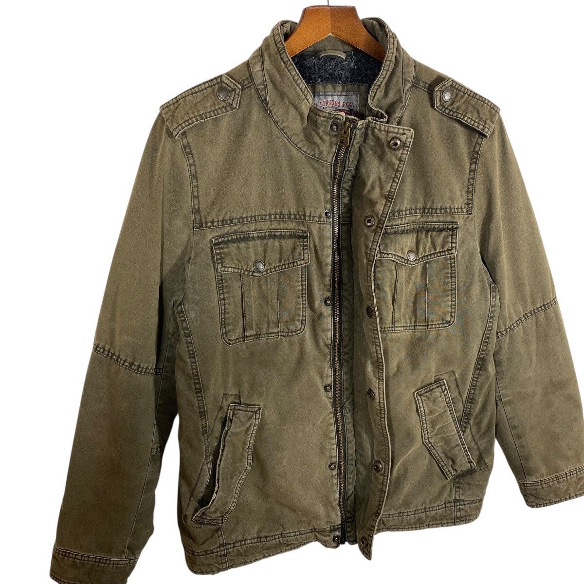 Levi's Levi's Utility Full Zip Brown Sherpa Lined Outerwear Size US S / EU 44-46 / 1 - 6 Thumbnail