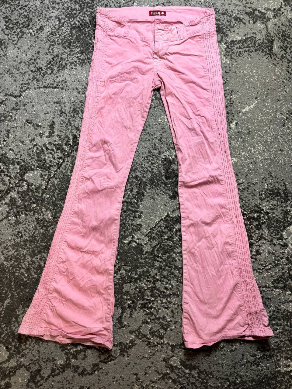 Japanese Brand Vintage 90s pink pant Jlo Paris Hilton y2k rare jeans pants Size 29" - 1 Thumbnail