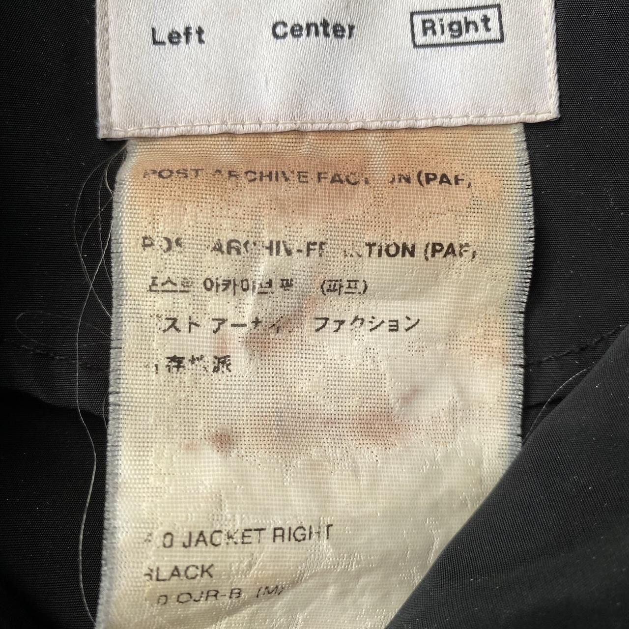 POST ARCHIVE FACTION (PAF) Post Archive Faction 4.0+ Jacket Right Size US M / EU 48-50 / 2 - 5 Thumbnail