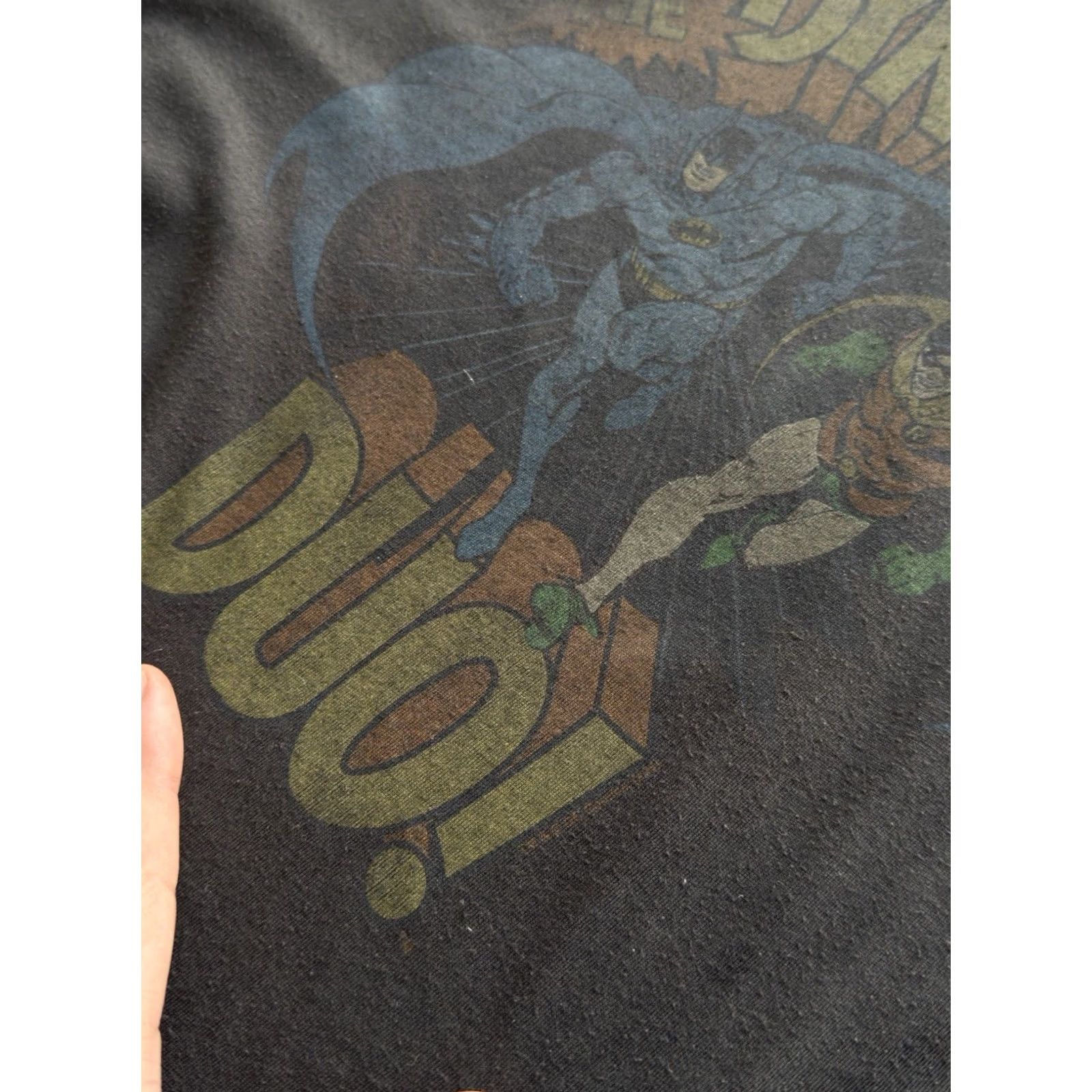 Vintage VINTAGE Batman Dynamic Duo Rare Faded Black T Shirt M Men Batman Vintage 90s Streetwear Graphic Print Size US M / EU 48-50 / 2 - 3 Thumbnail