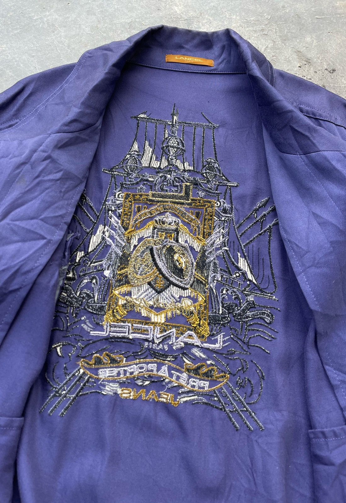 Lancel 🔥Vintage Lancel Paris Embroidered Logo Jacket Size US L / EU 52-54 / 3 - 9 Thumbnail