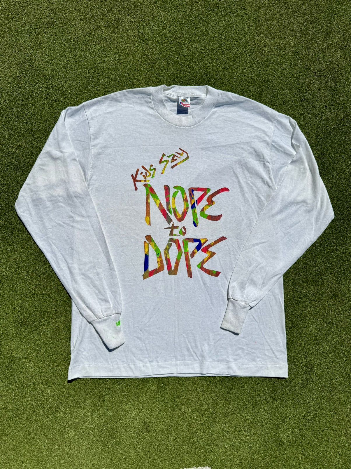 Rap Tees × Vintage Kids Say Nope To Dope Vintage 90’s Hip Hop Rap Long Sleeve Size US L / EU 52-54 / 3 - 1 Thumbnail