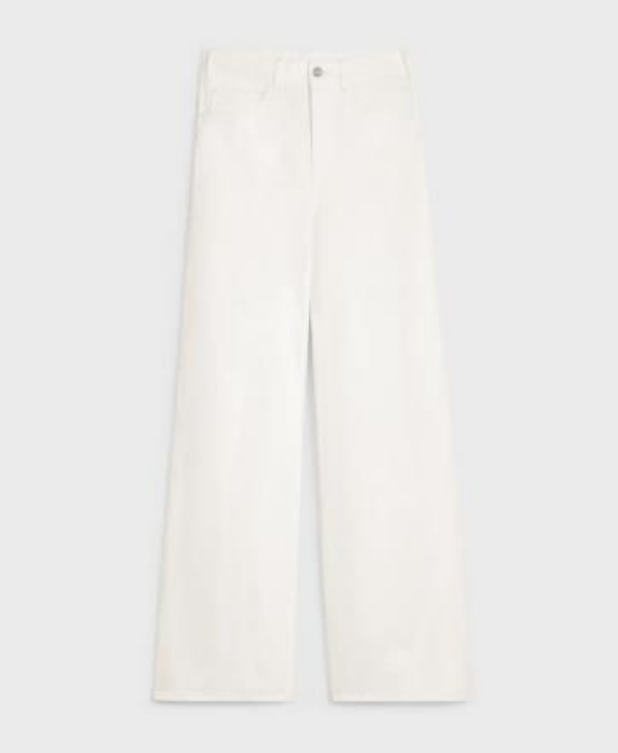 image of Celine O1Bcso1Str0224 2N691322R.01Oq Denim Pant In Optic White Wash, Women's (Size 36)