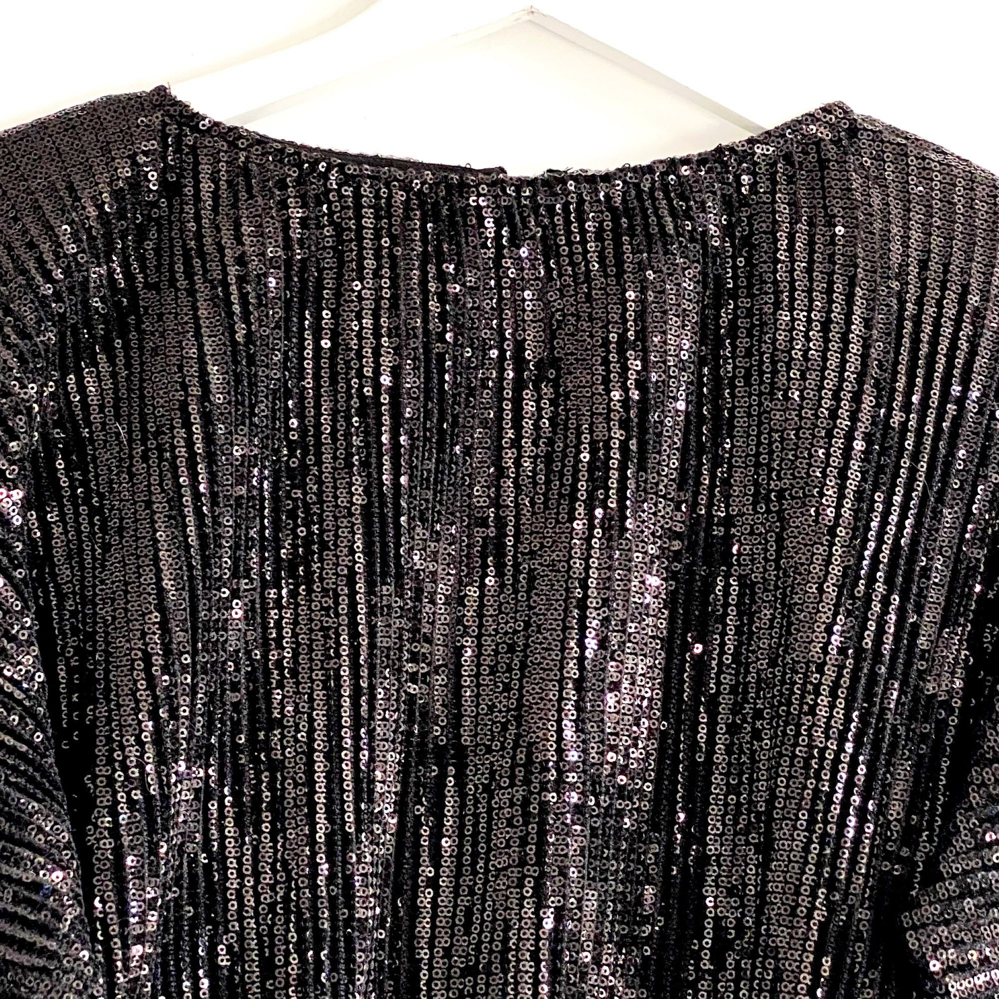 Rta RtA Pippa Black Sequin Long-Sleeve Top Size XXS, New with t Size XXS / US 00 / IT 34 - 7 Thumbnail