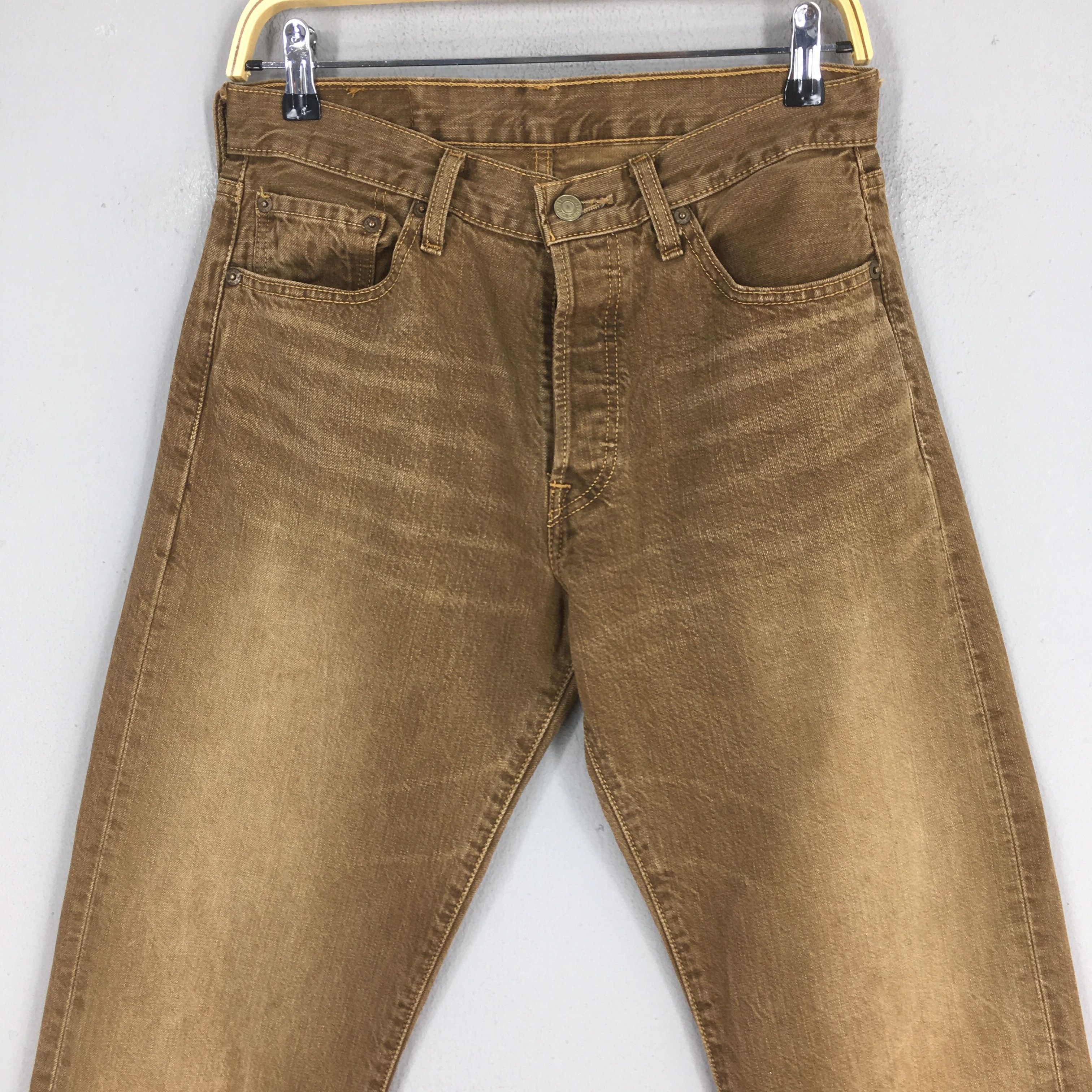 Levi's Size 28x30.5 Vintage 90s Levi's 501 Straight Leg Jeans S1892 Size US 28 / EU 44 - 2 Thumbnail