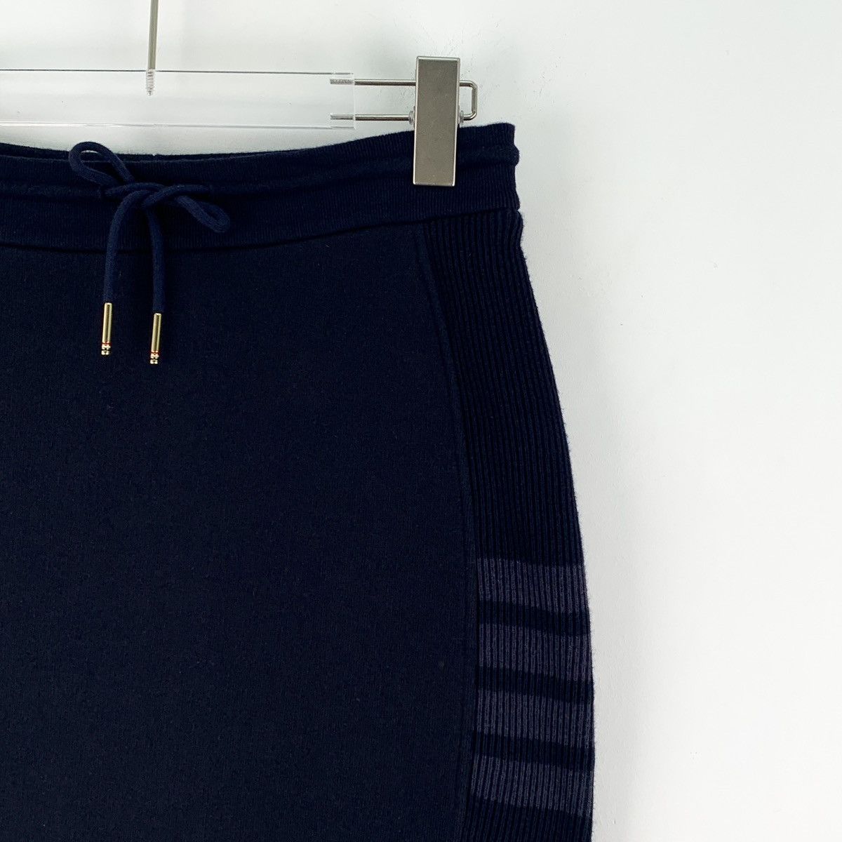 Thom Browne Thom Browne Navy Classic Four-Bar Cotton Skirt K26WX Size 27" / US 4 / IT 40 - 3 Thumbnail