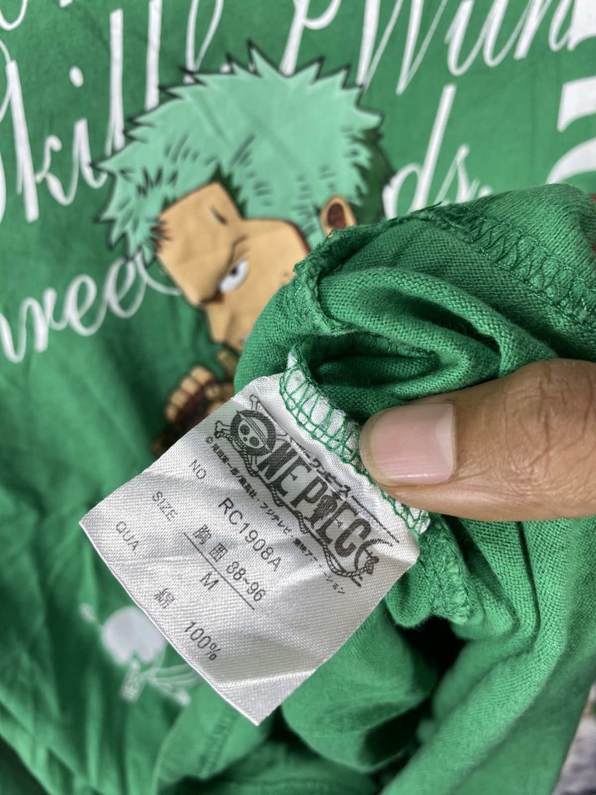 One Piece × Vintage RARE ONE PIACE RORONOA.ZORO FADED TEE LONG SLEEVE Size US M / EU 48-50 / 2 - 6 Thumbnail