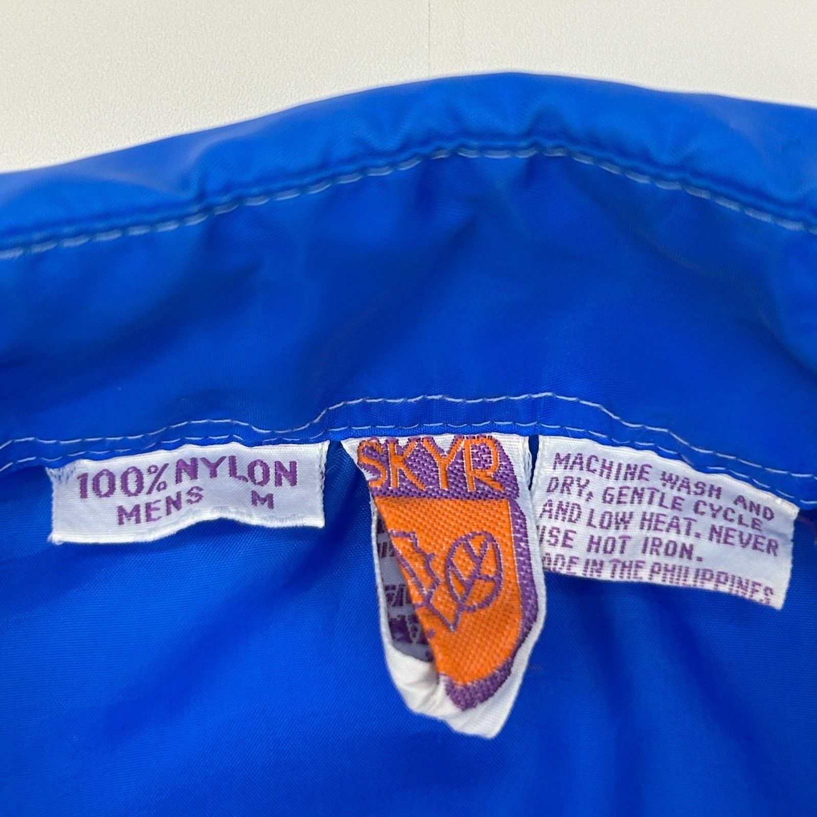 Vintage Vintage 70s Skyr Button Front Shirt Jacket Blue Disco M Size US M / EU 48-50 / 2 - 5 Thumbnail