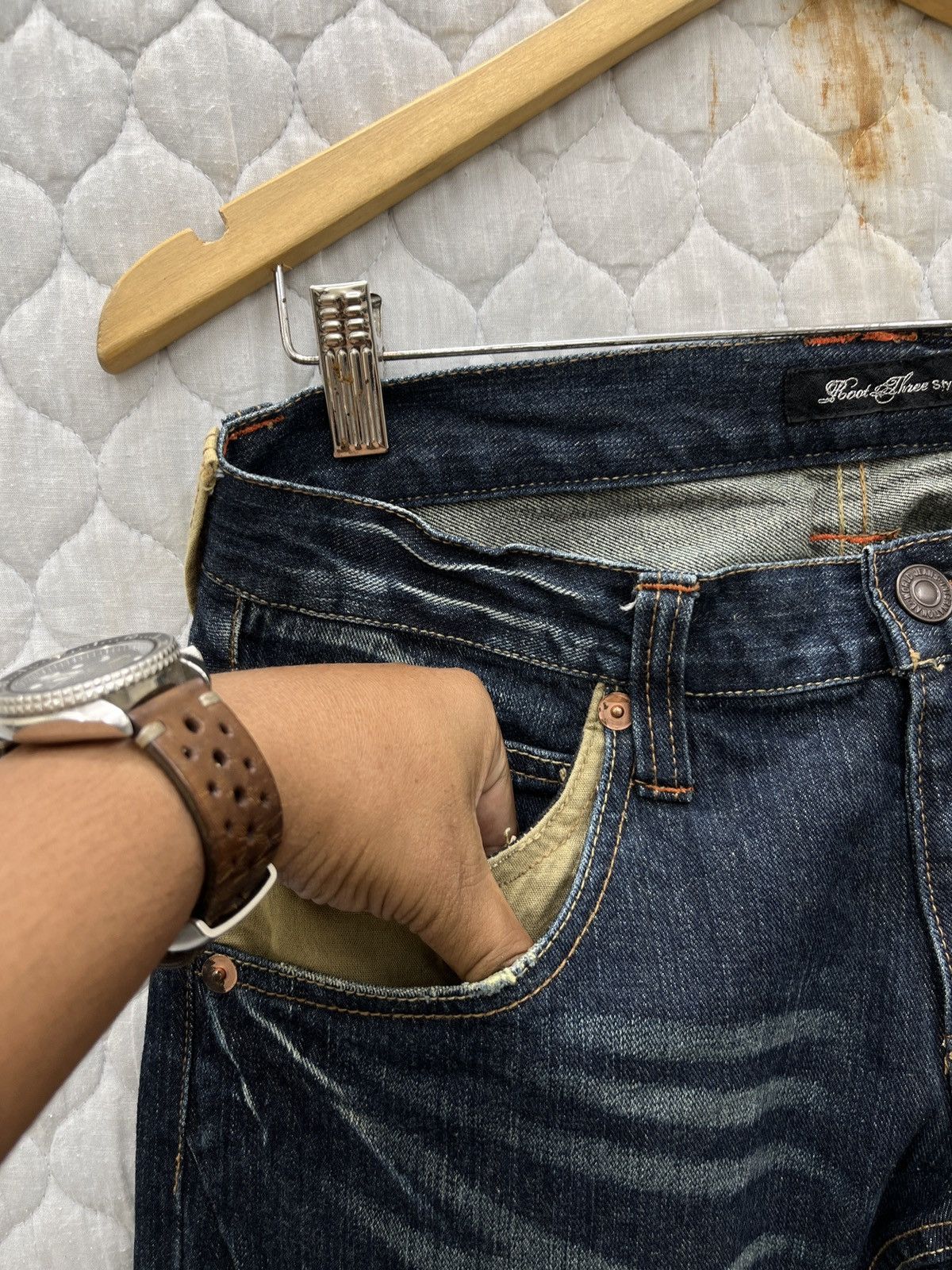 Japanese Brand 🔥🔥🔥ARCHIVE ROOT THREE HYPE DENIM Size 32" / US 10 / IT 46 - 5 Thumbnail