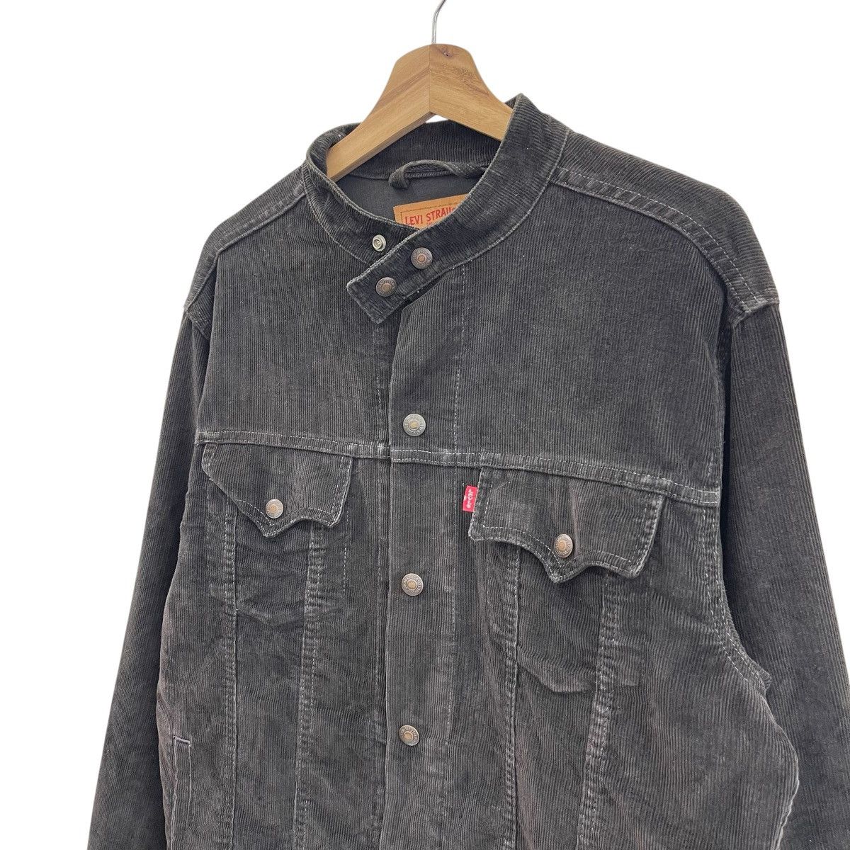 Levi's Vintage Levi’s Brown Corduroy Biker Jacket Cafe Racer Style Size US M / EU 48-50 / 2 - 7 Thumbnail