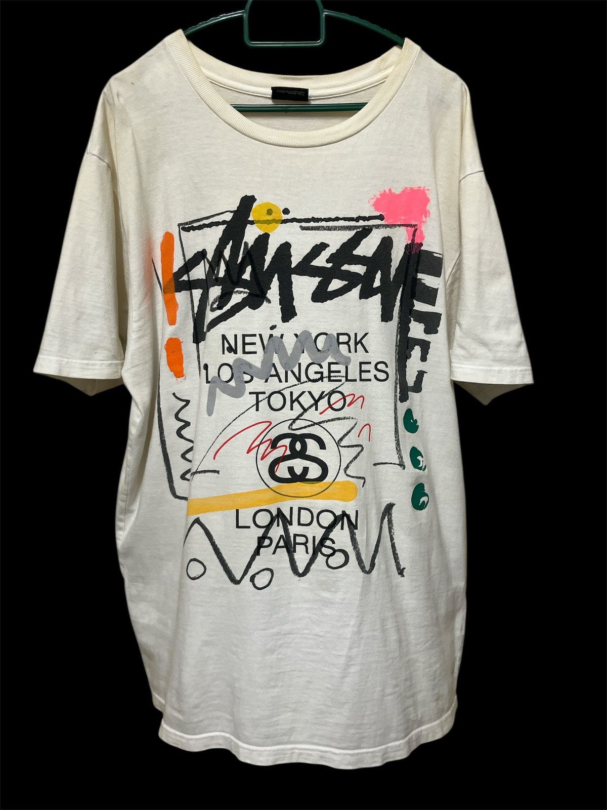 Stussy × Vintage Stussy White Shirt Size US M / EU 48-50 / 2 - 1 Thumbnail