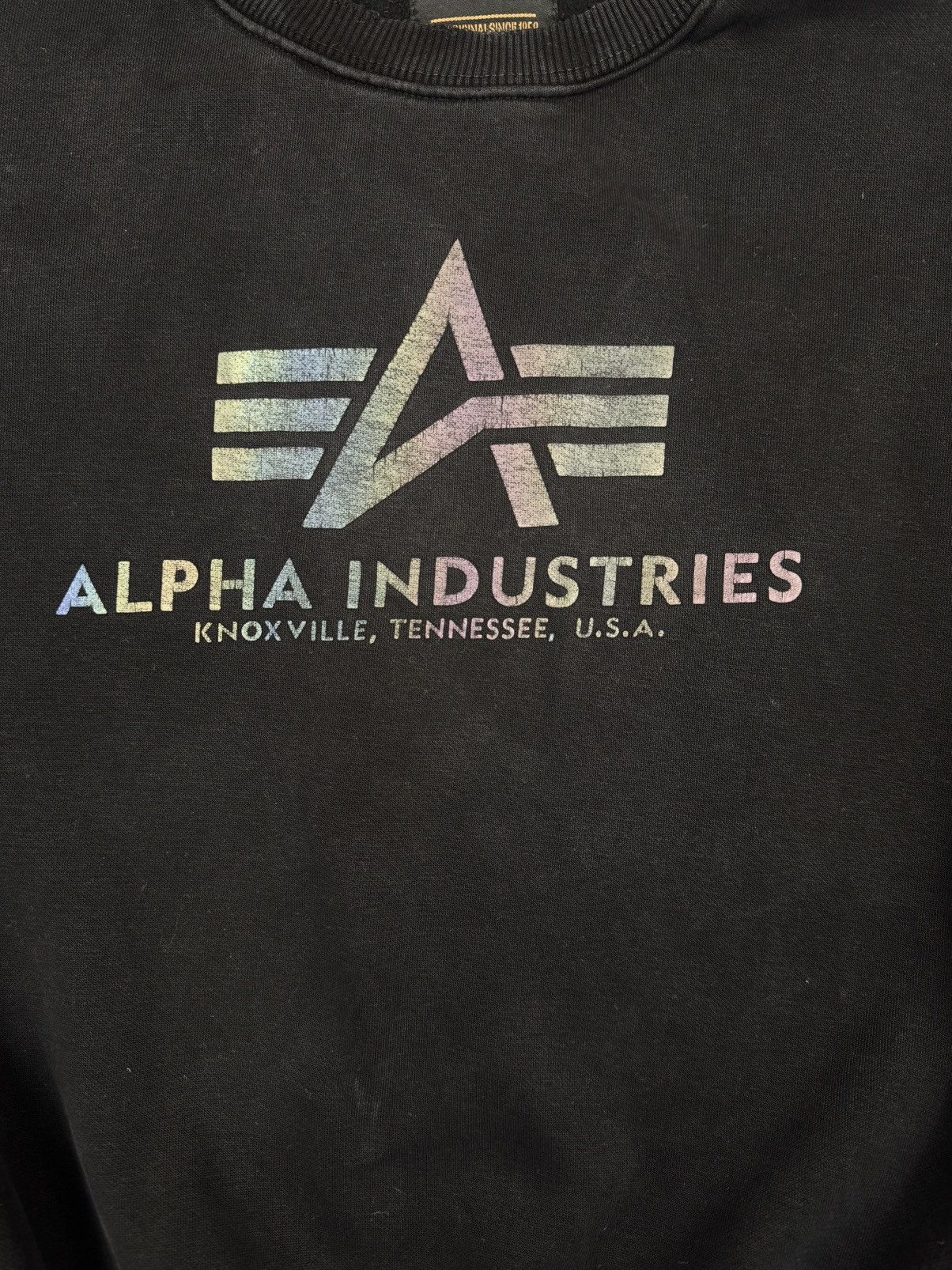 Alpha Industries Alpha Industries Men Sweatshirt Black Size XXL Size US XXL / EU 58 / 5 - 2 Thumbnail