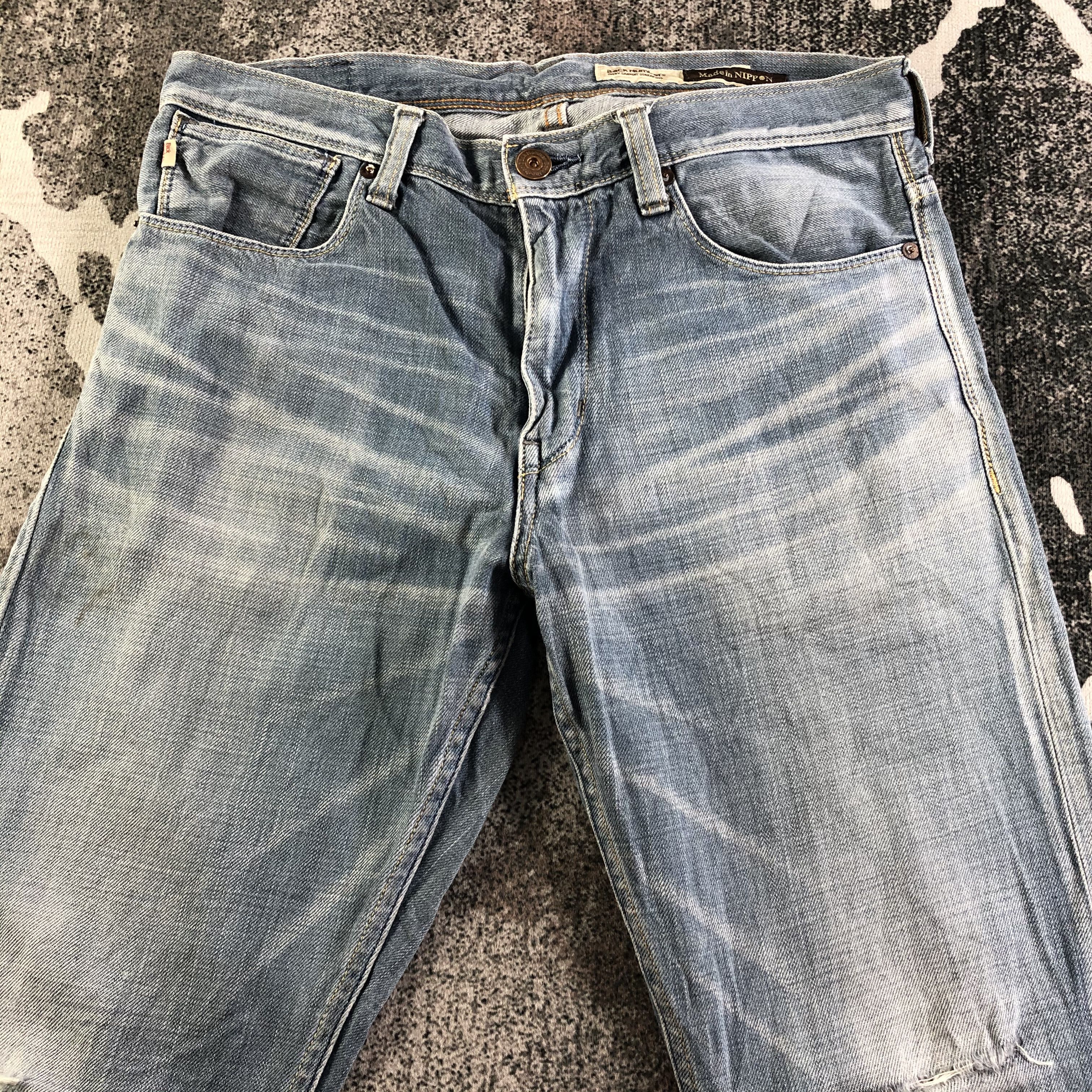 Japanese Brand Japanese Back Number Jeans Faded Blue Denim KJ3155 Size US 31 - 3 Thumbnail