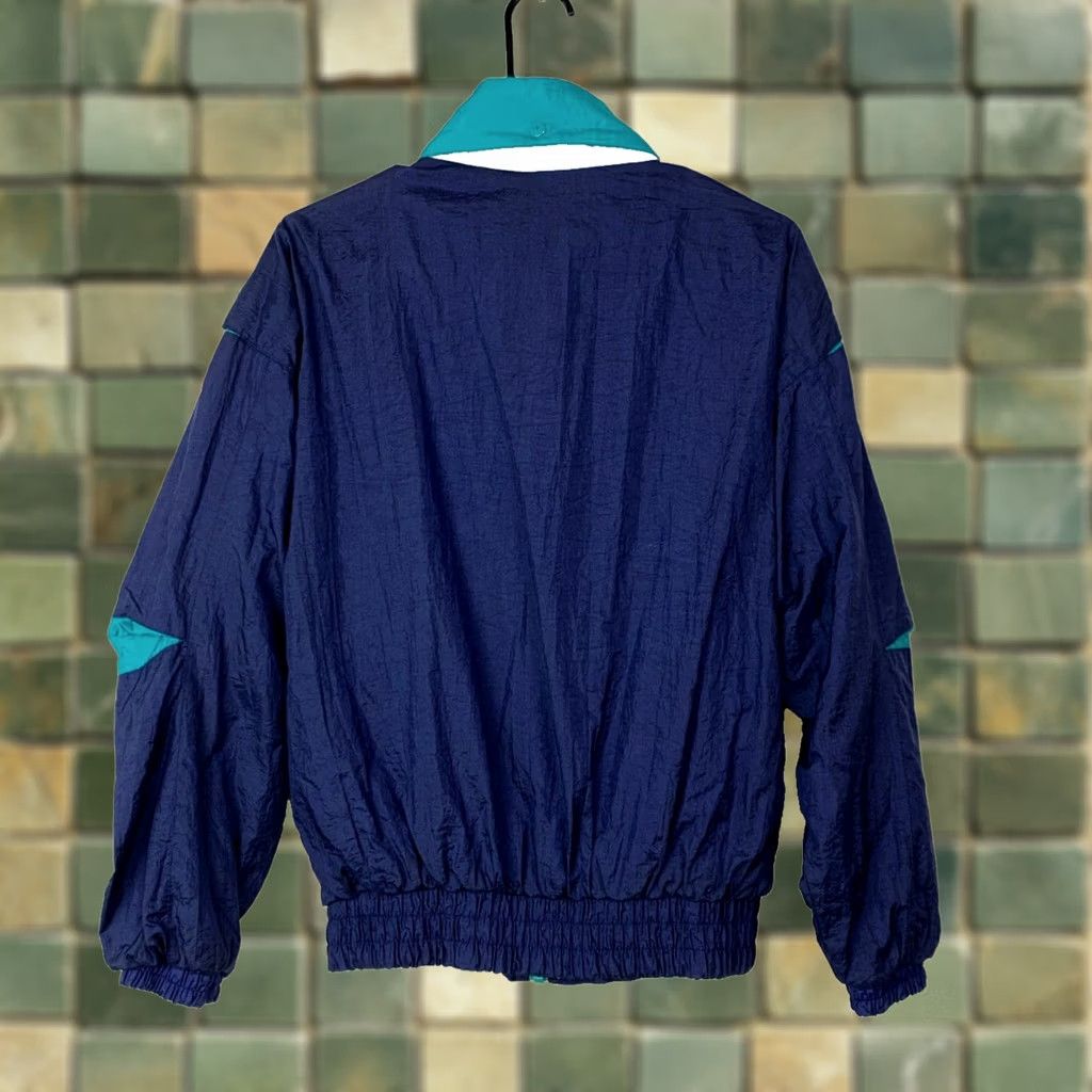 ESPIRIT Vintage Pro Spirit Windbreaker Jacket Mens Medium Blue Lightweight Nylon Polyester Blend Size US M / EU 48-50 / 2 - 1 Thumbnail