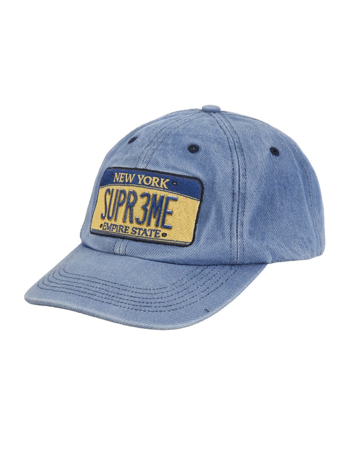Supreme License Plate 6-Panel Black - SS20 - US