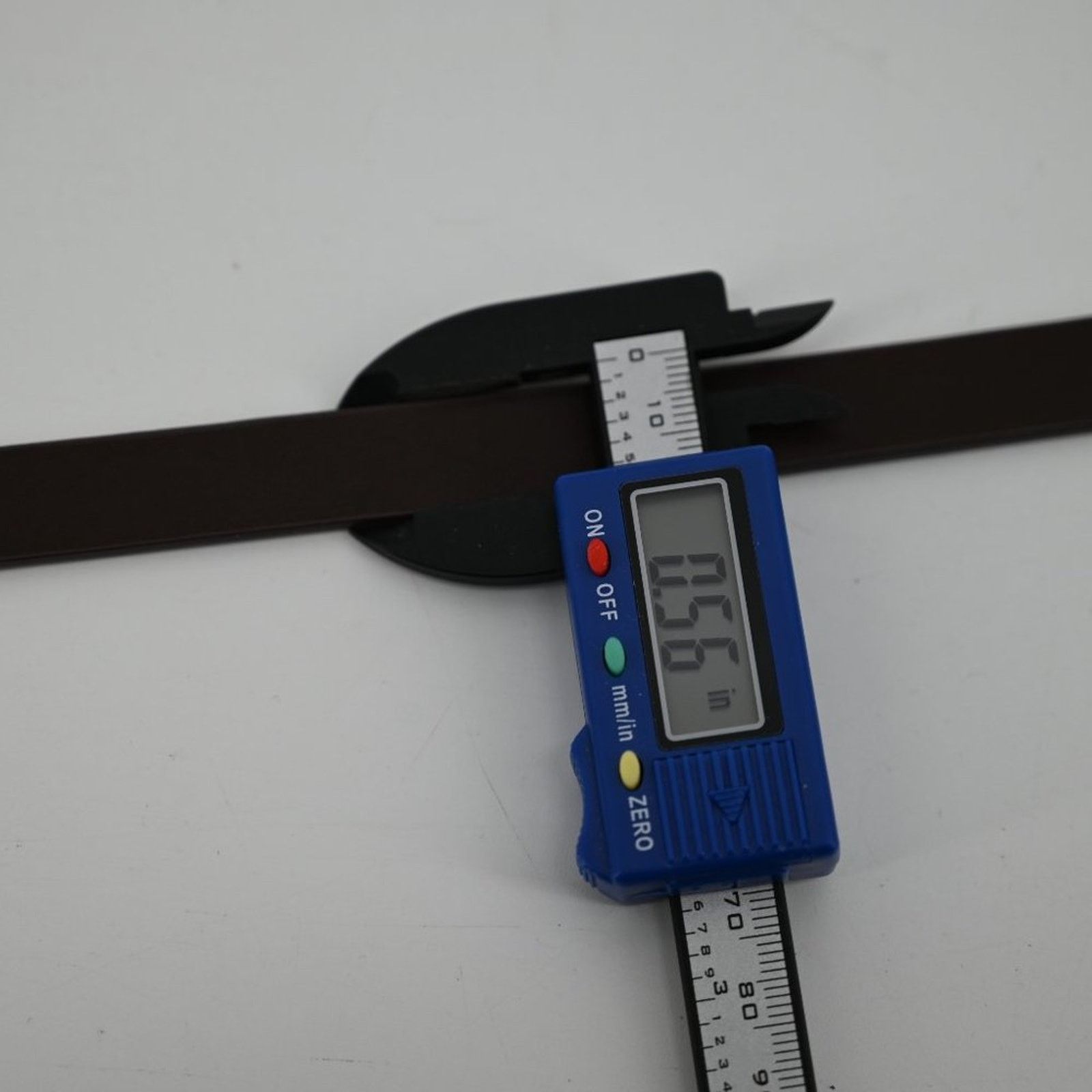 Other LP Blue Dark Brown Faux Leather Skinny Belt Fashion Gold L Size ONE SIZE - 5 Thumbnail