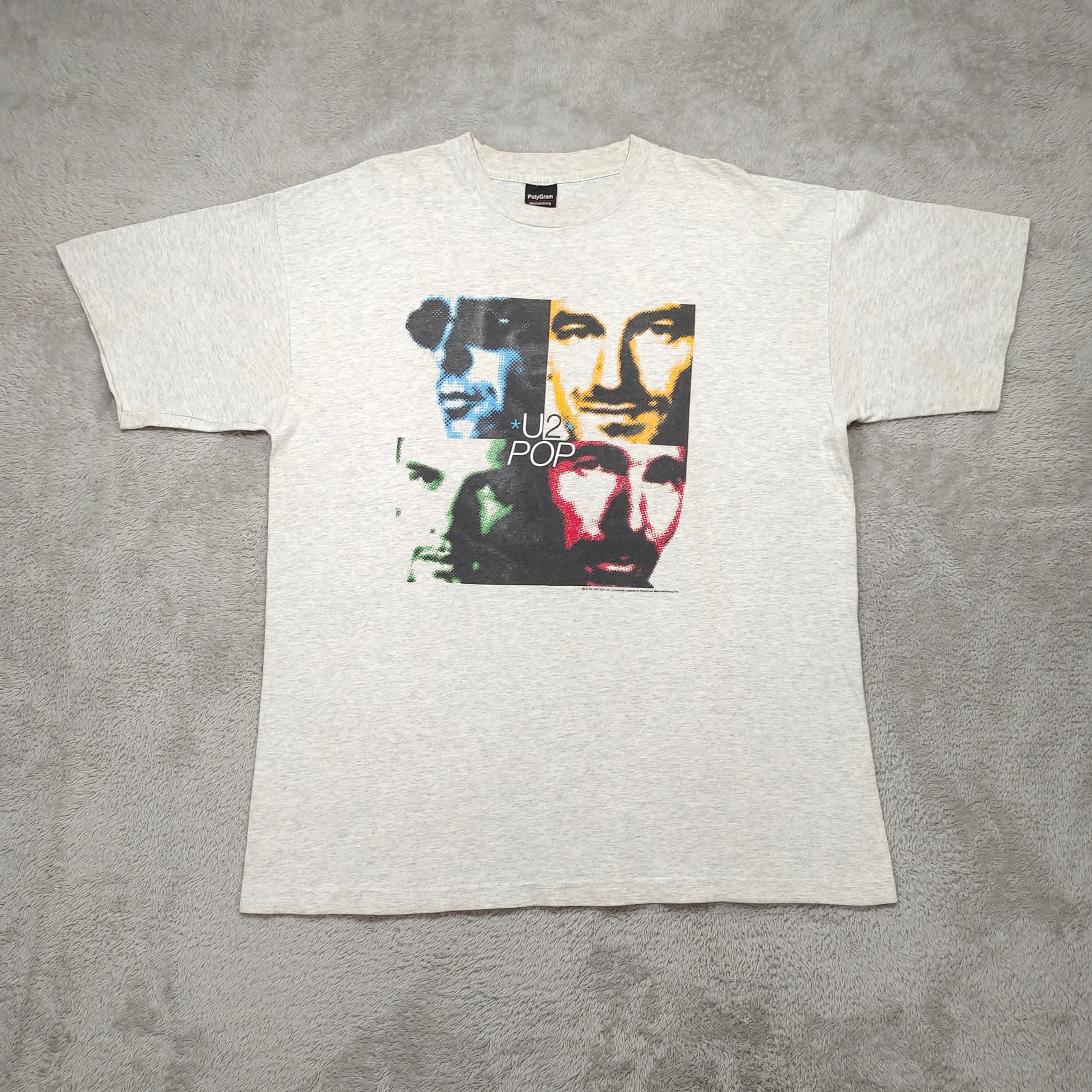 VINTAGE U2 POP BAND T SHIRT