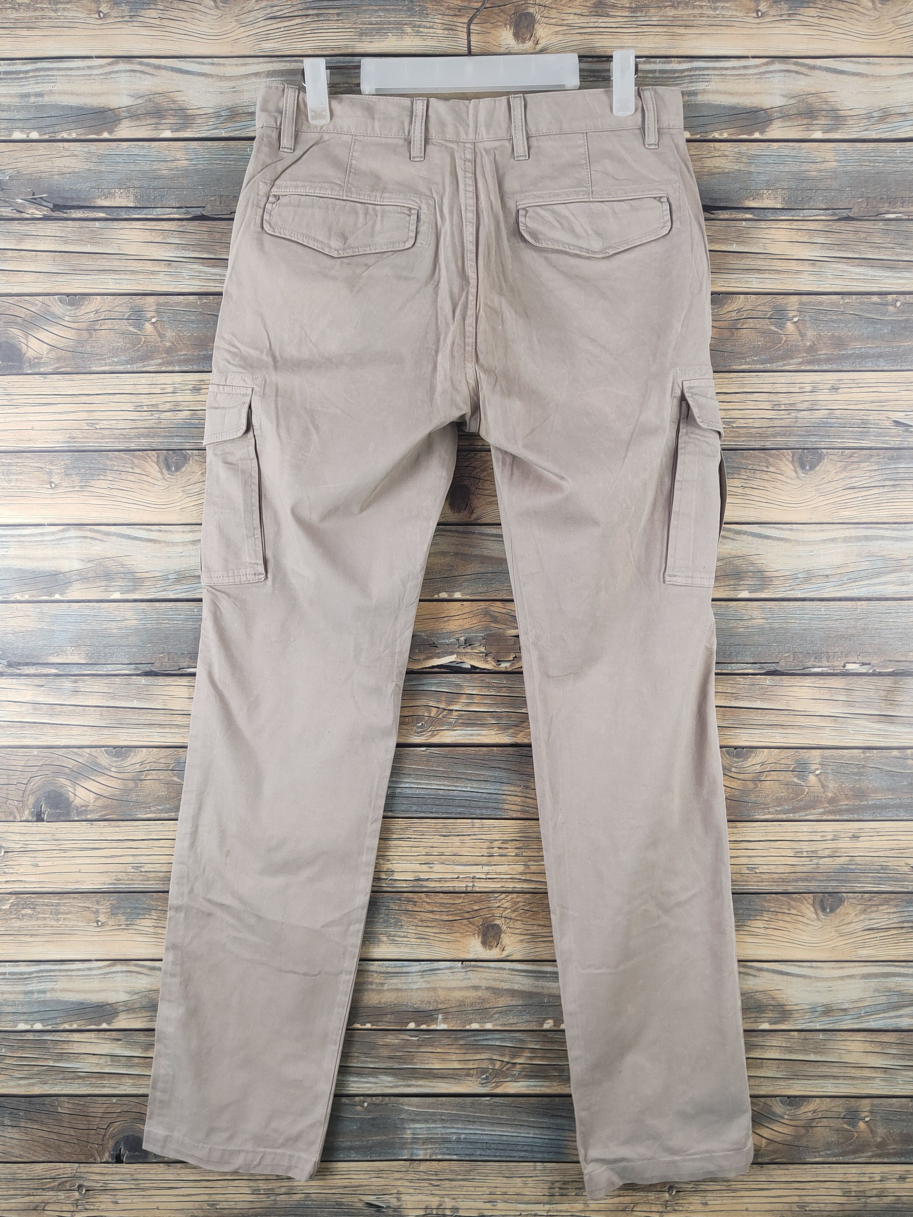 Japanese Brand DL Uniqlo Beige Multipocket Tactical Cargo Pants #1904 Size US 31 - 7 Thumbnail