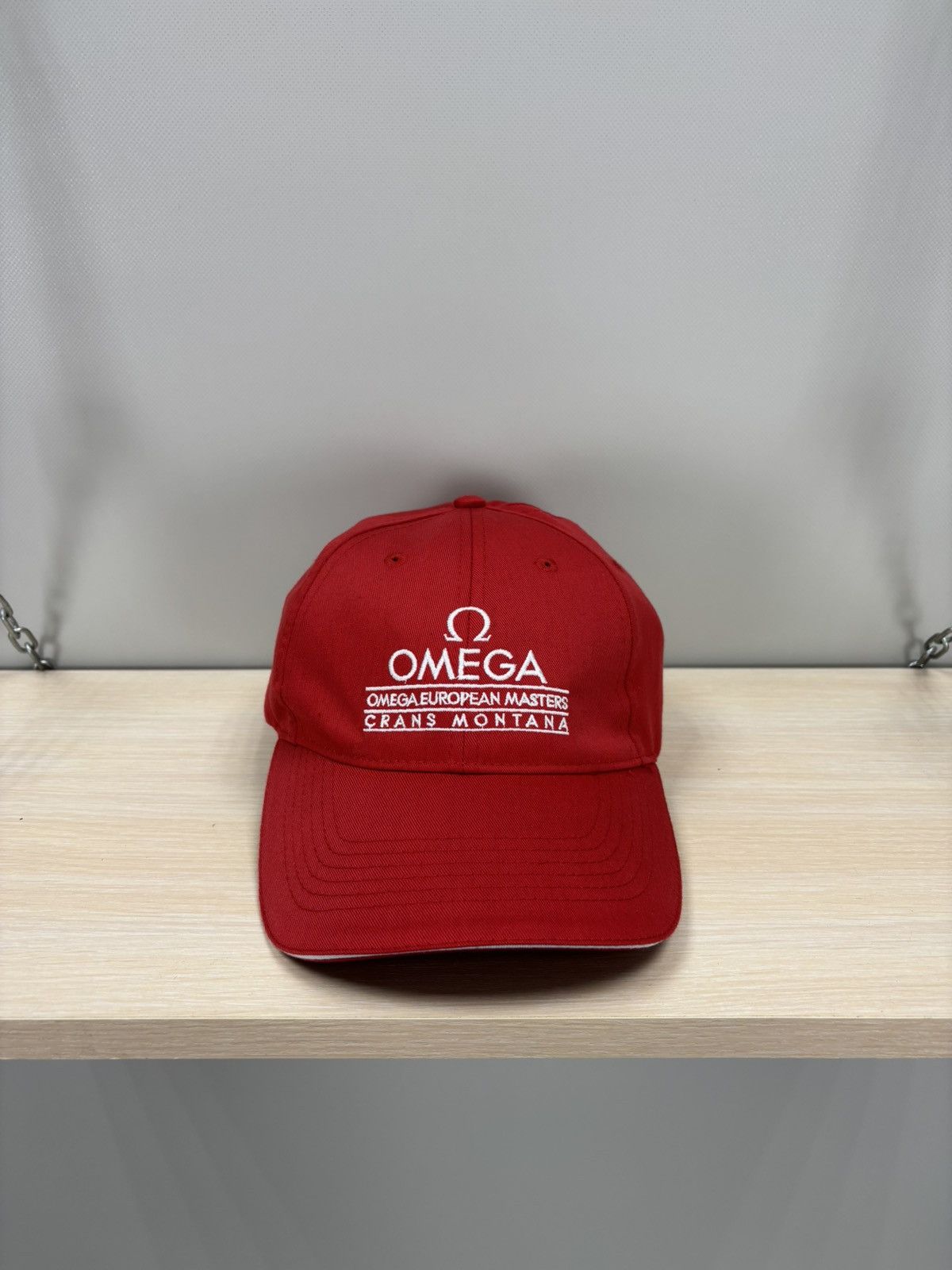Omega Mens cap Omega Color Red Size ONE SIZE - 2 Thumbnail