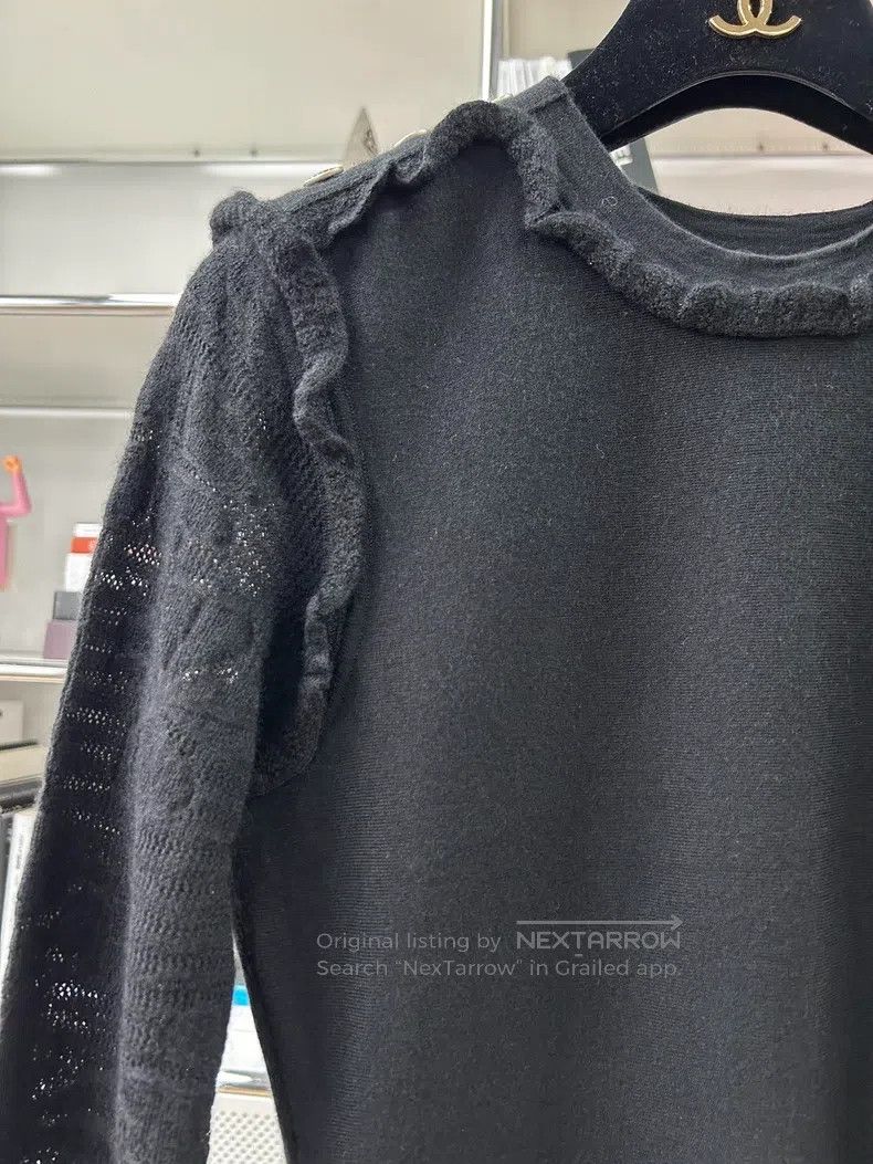 Chanel Chanel Black cashmere silk long-sleeved dress Size XXS / US 00 / IT 34 - 4 Thumbnail