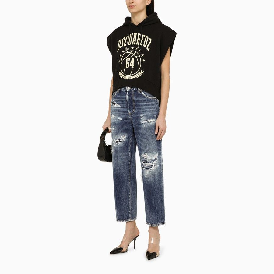 Dsquared2 o1d2blof0824 Denim Jeans in Blue Size 26" / US 2 / IT 38 - 2 Thumbnail