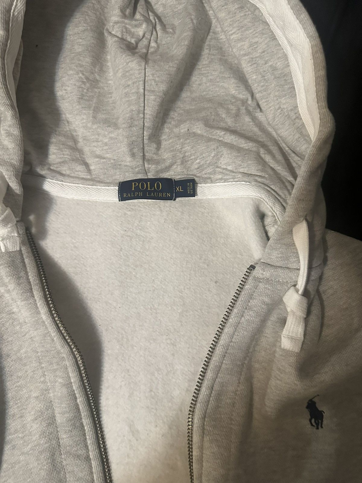 Polo Ralph Lauren × Ralph Lauren × Vintage Ralph Lauren Gray Polo Hoodie Size US XL / EU 56 / 4 - 3 Thumbnail