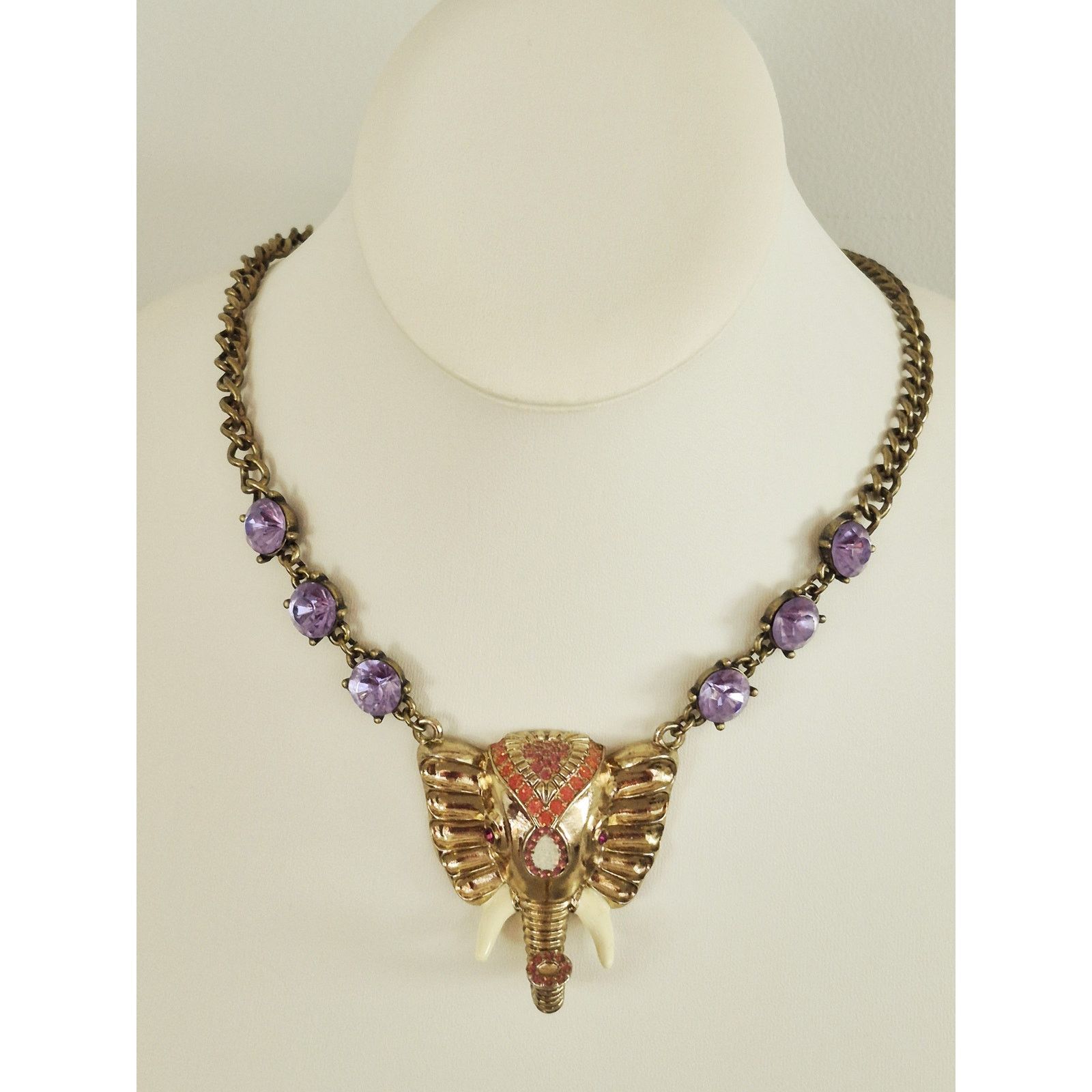 Other Vintage Betsey Johnson Elephant Necklace Size ONE SIZE - 3 Thumbnail
