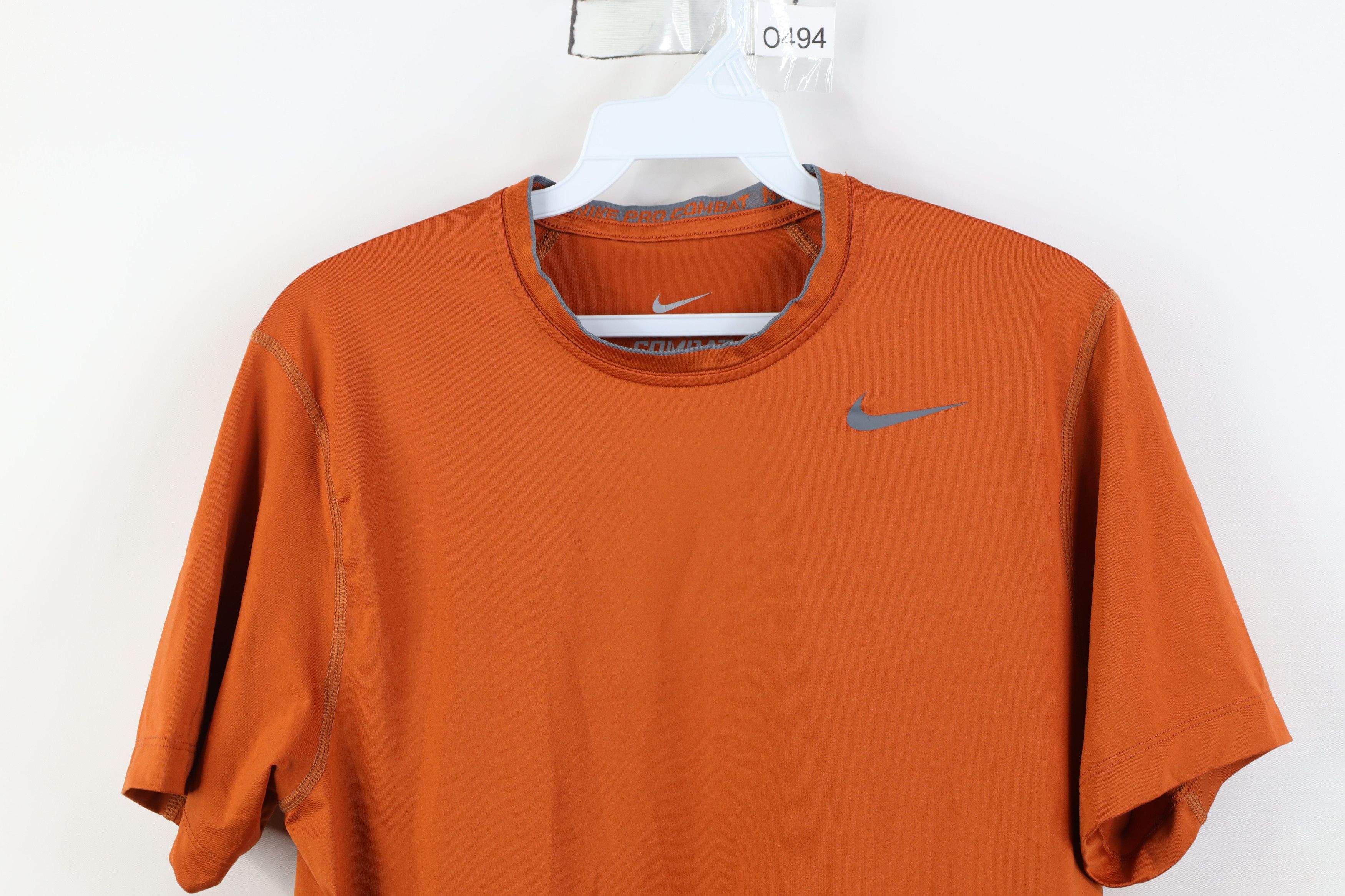 Nike Nike Pro Combat Compression Training T-Shirt Burnt Orange Size US S / EU 44-46 / 1 - 2 Thumbnail