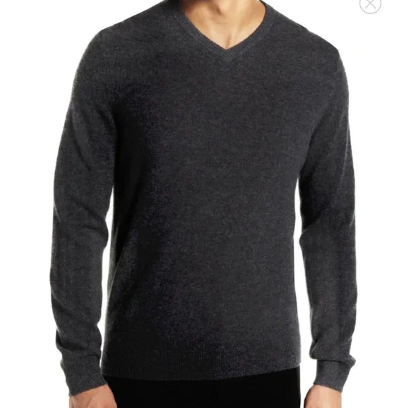 Nordstrom Daniel Hechter Charcoal Gray Merino Wool Sweater Medium Size US M / EU 48-50 / 2 - 1 Thumbnail