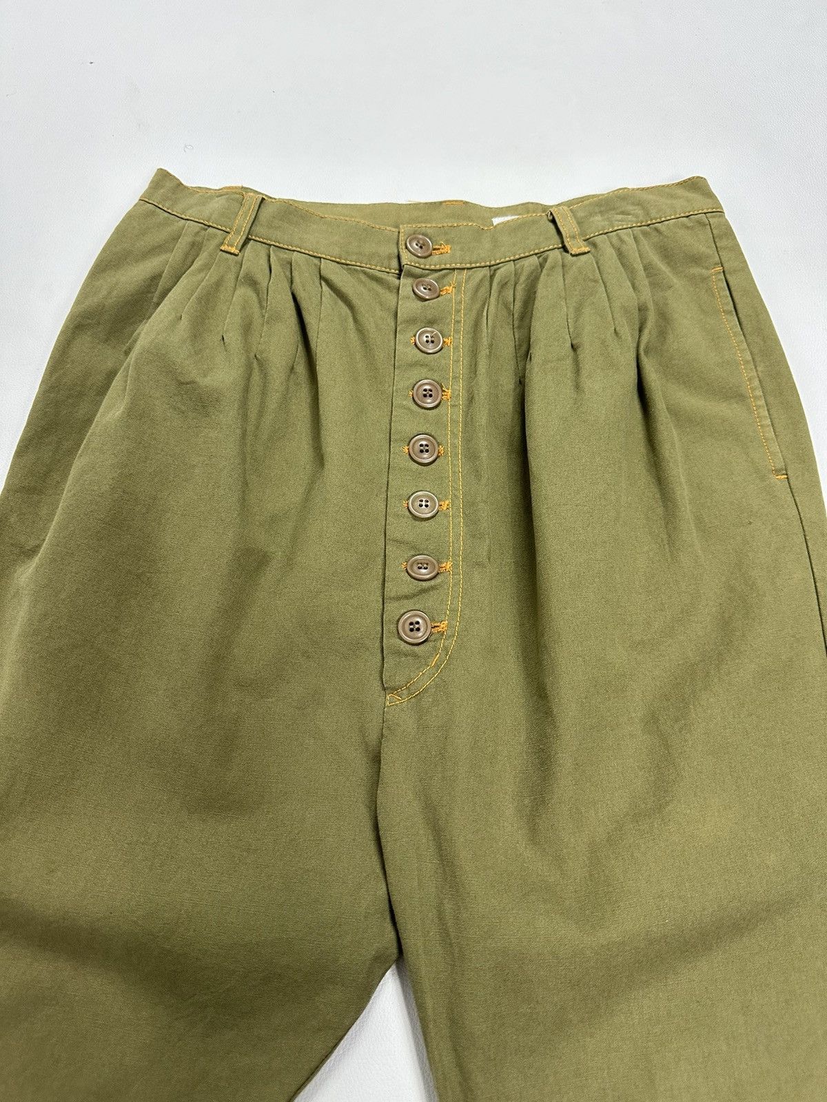Issey Miyake × Japanese Brand Sunaokuwahara by Issey miyake Drop Crotch Short Pants Size US 29 - 2 Thumbnail