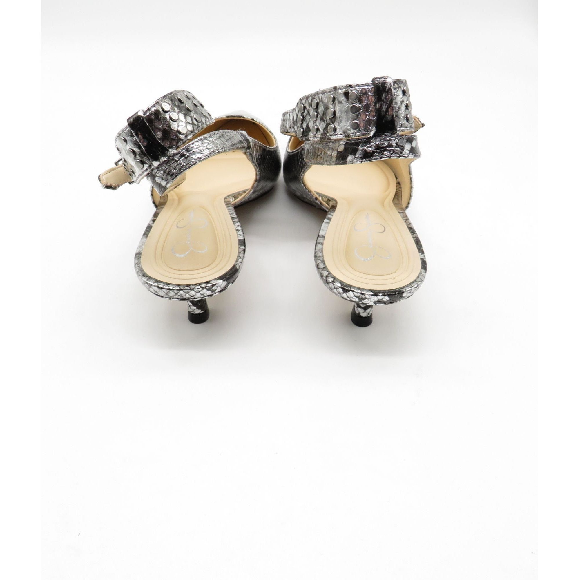 Jessica Simpson Jessica Simpson Metallic Snakeskin Ankle Strap Pointed Toe K Size US 7.5 / IT 37.5 - 6 Thumbnail